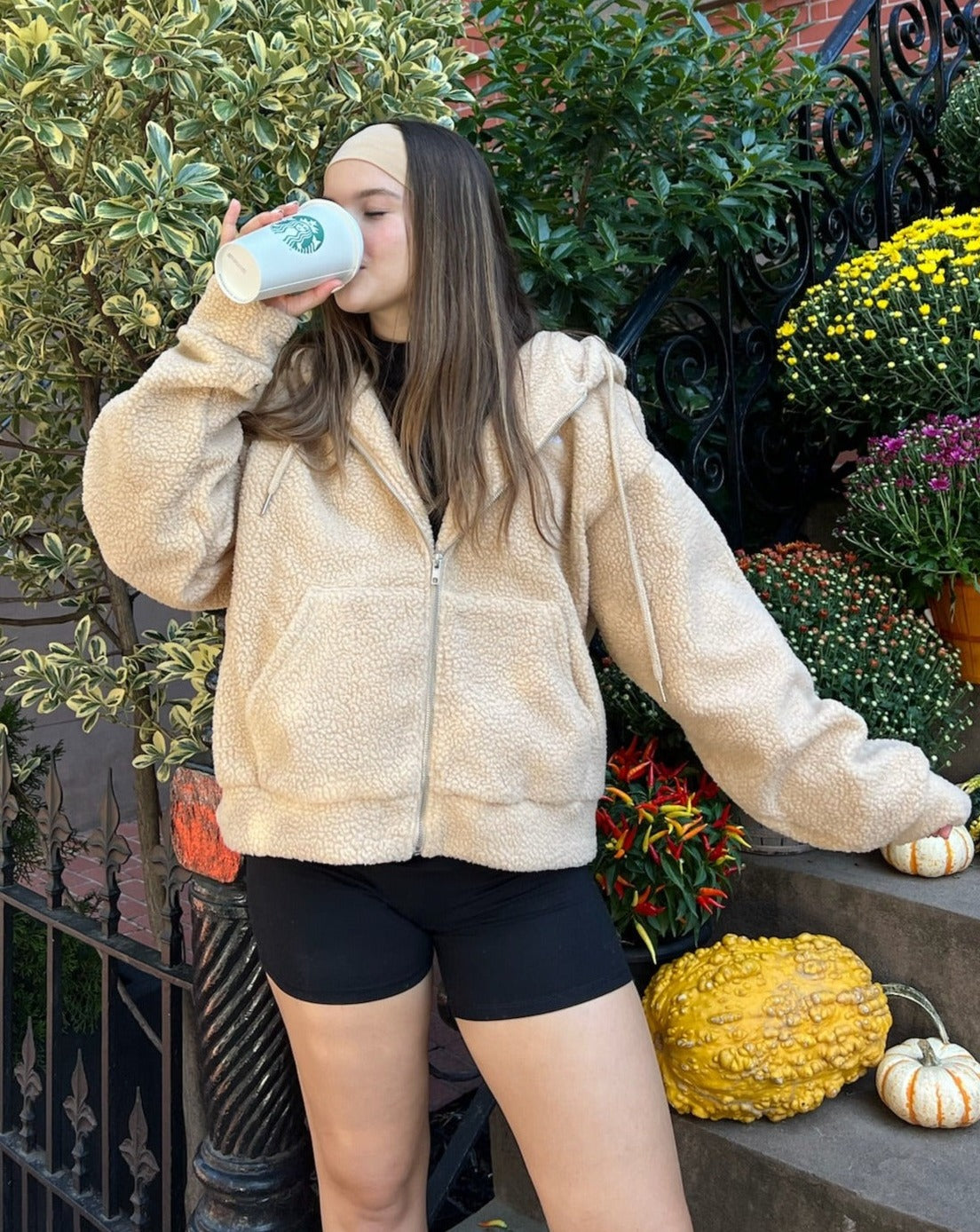Teddy Bear Jacket - Sand