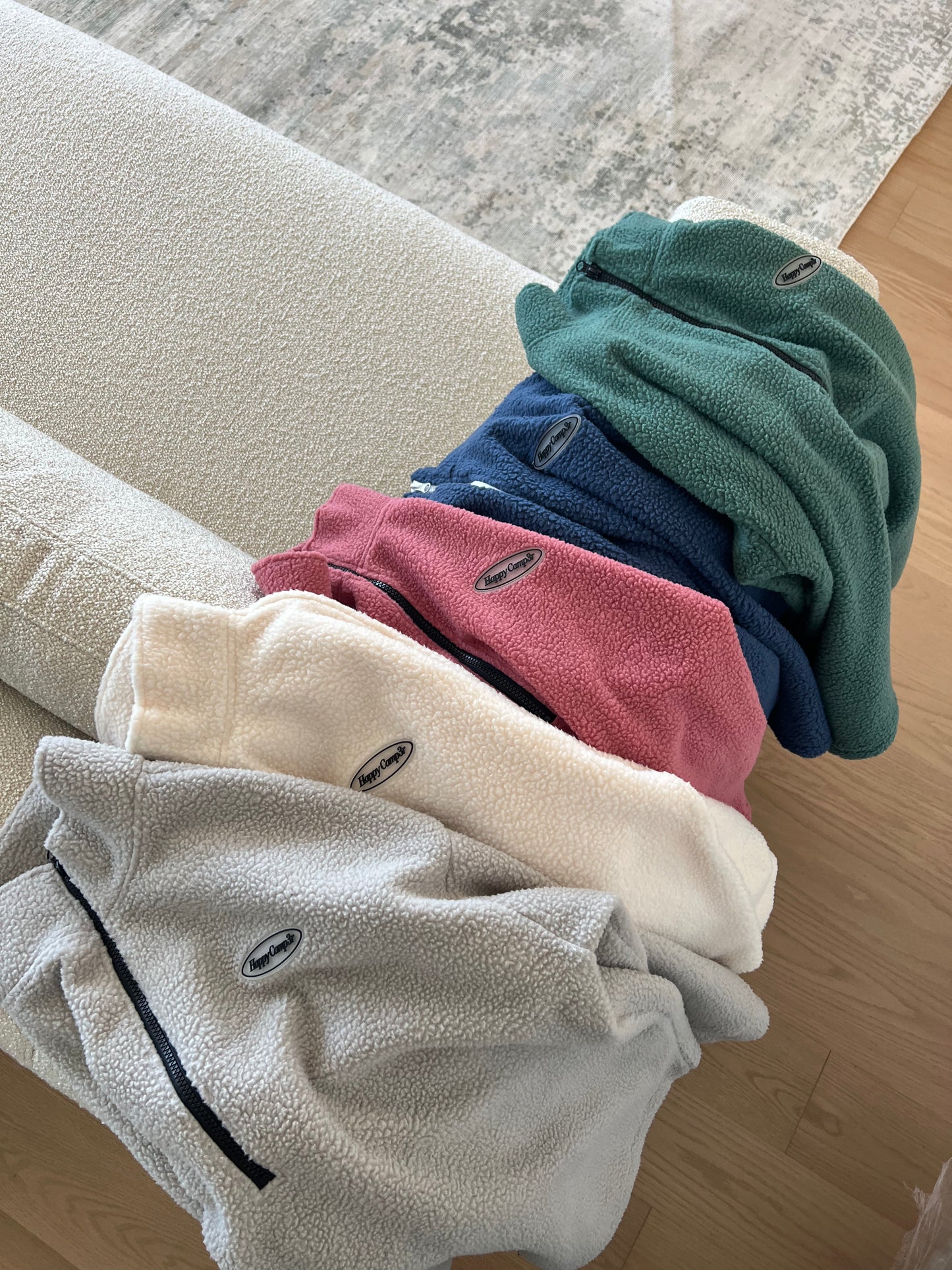 Teddy Bear Quarter Zip - Seafoam