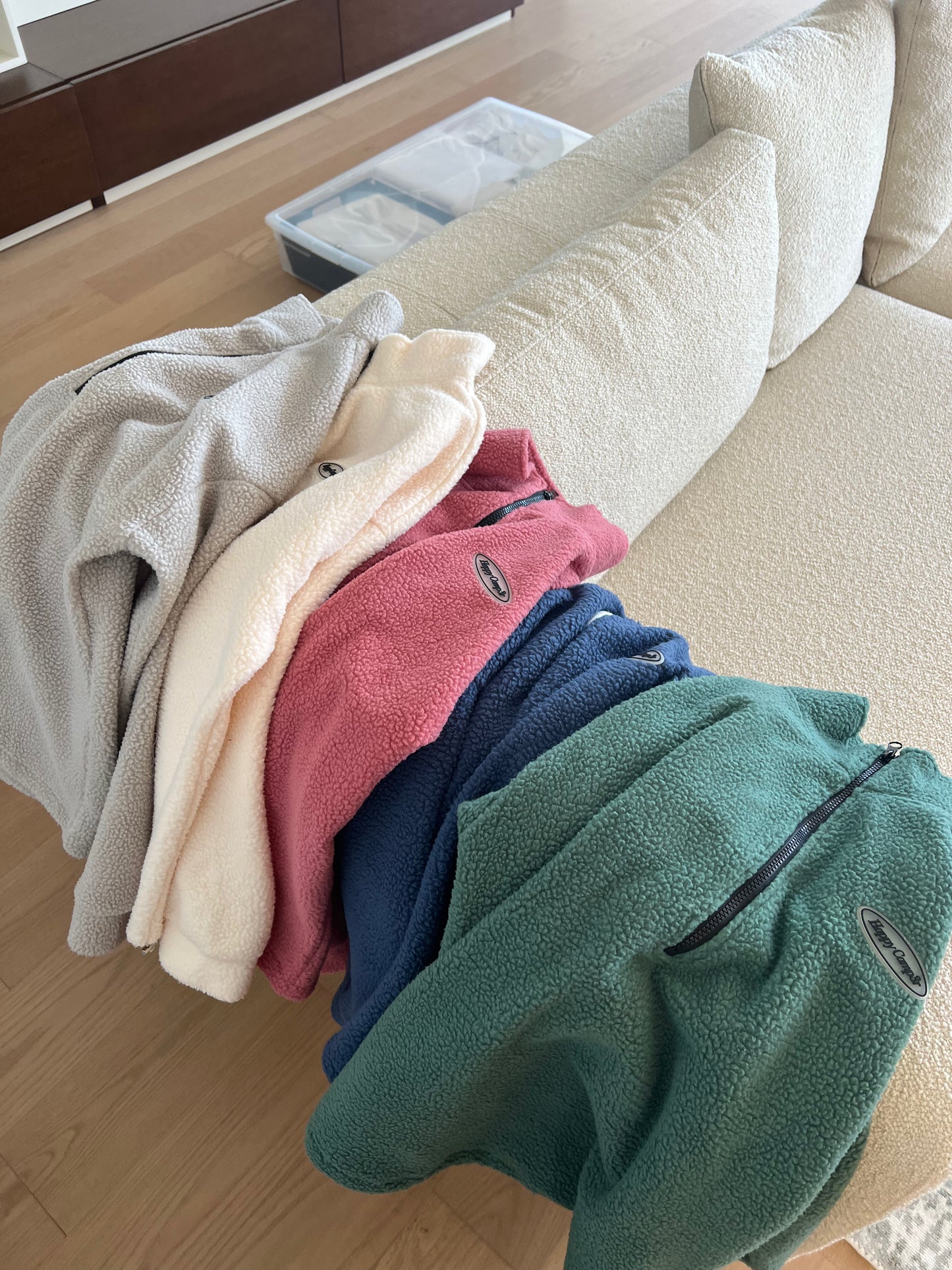 Teddy Bear Quarter Zip - Seafoam