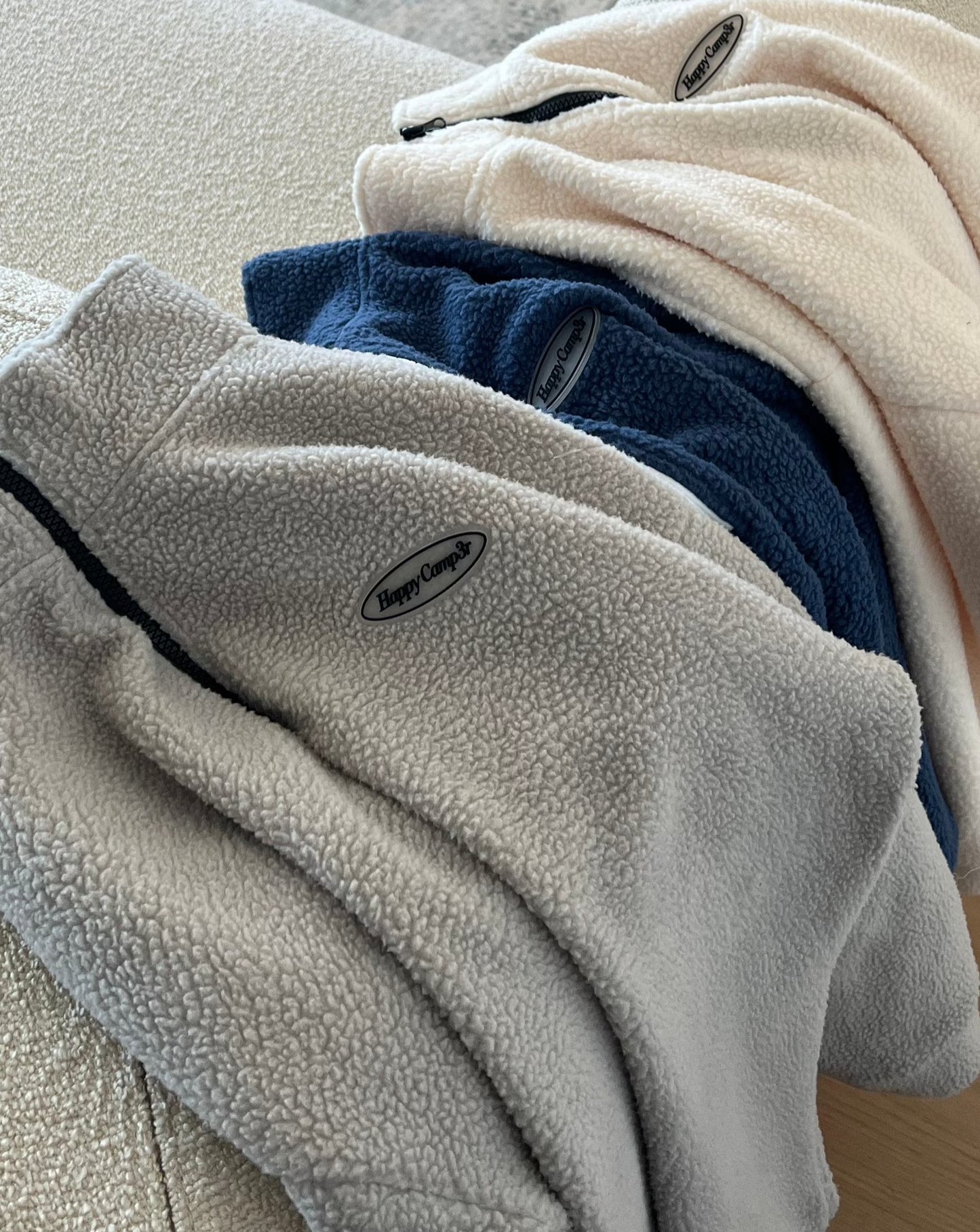 Teddy Bear Quarter Zip - Navy Blue