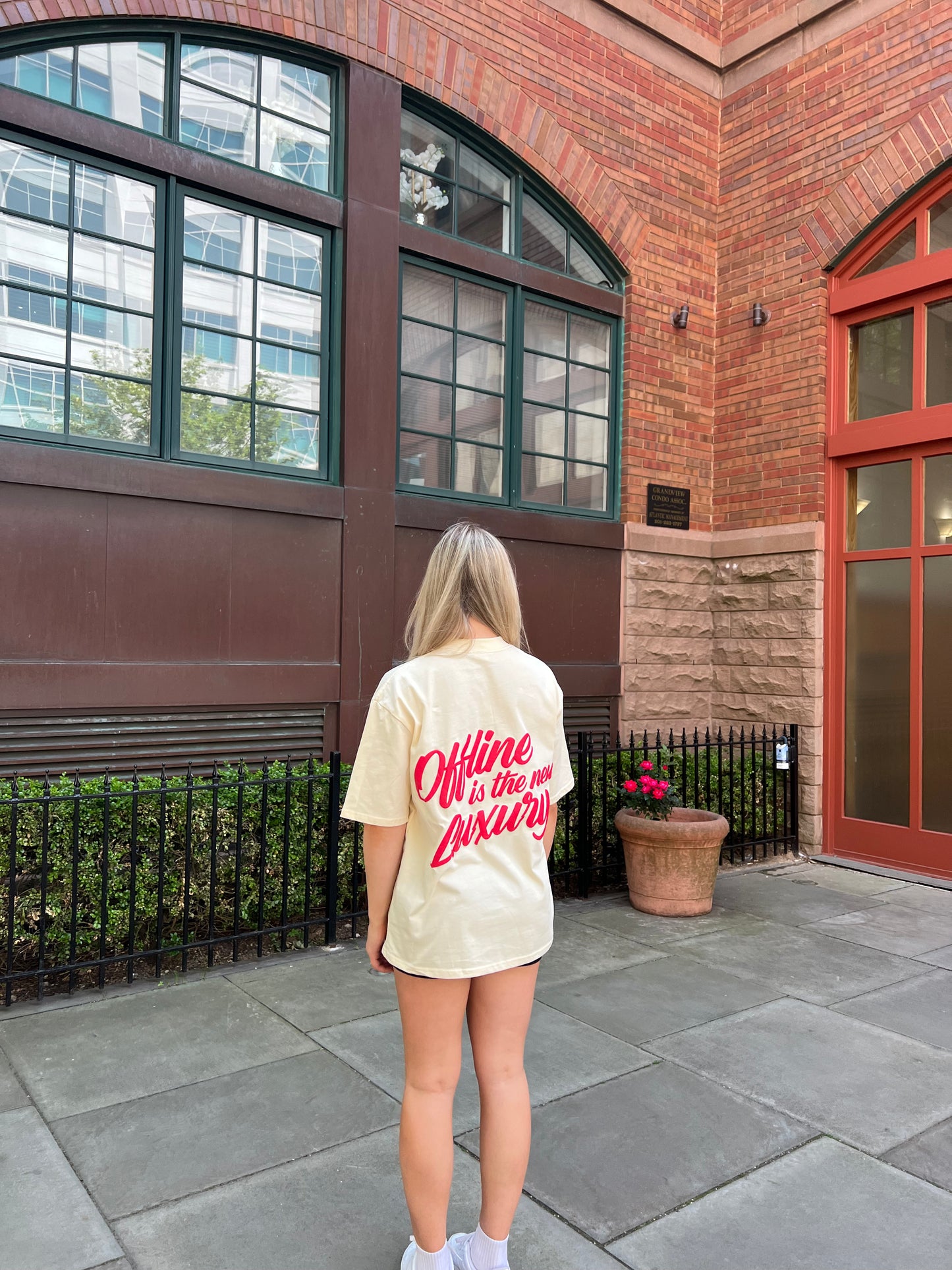 Offline is the new Luxury T-Shirt - Oat