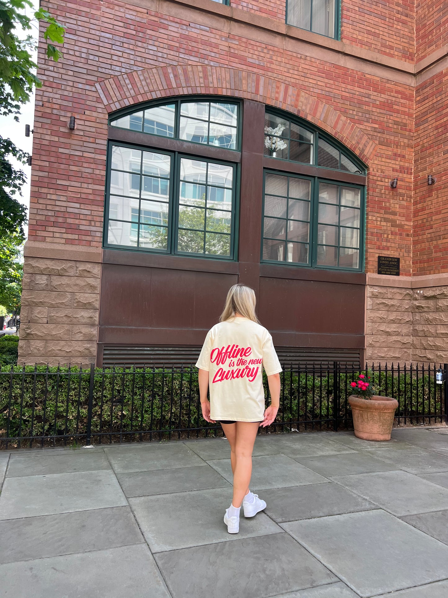 Offline is the new Luxury T-Shirt - Oat