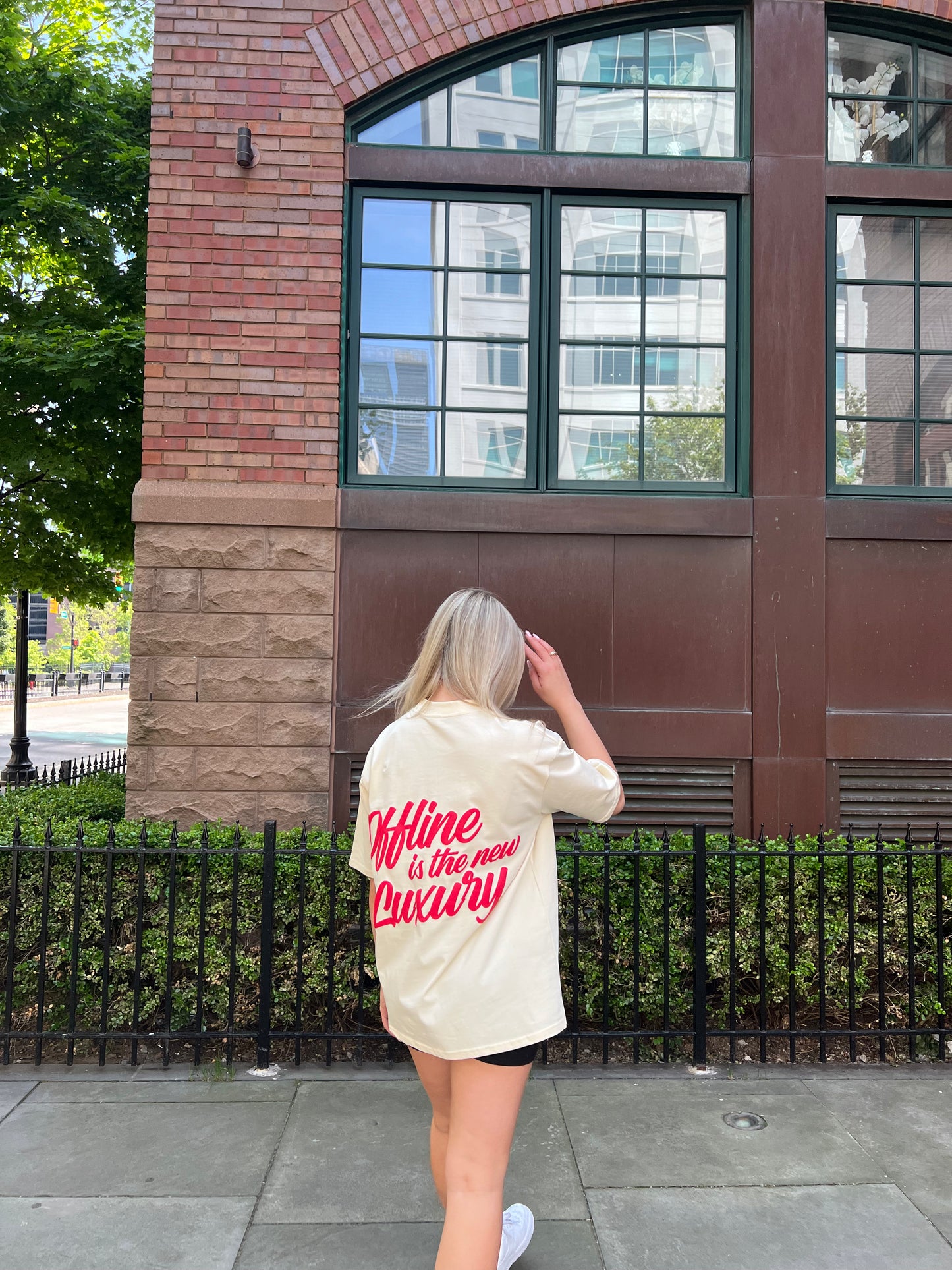 Offline is the new Luxury T-Shirt - Oat