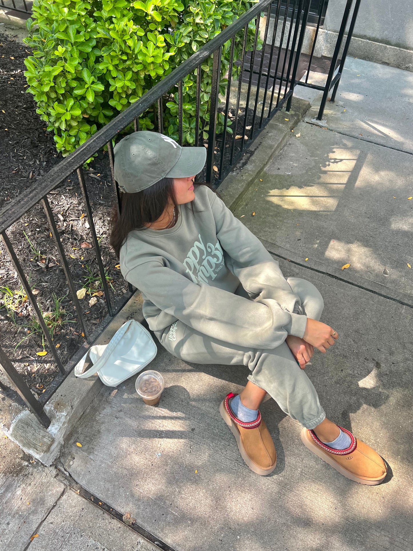 Puff Series Crewneck - Dusty Olive