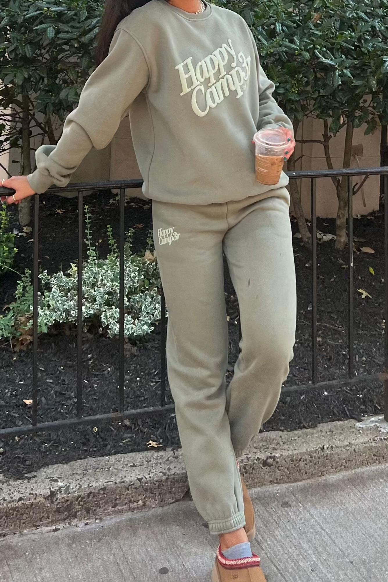 Puff Series Sweatpants - Dusty Olive