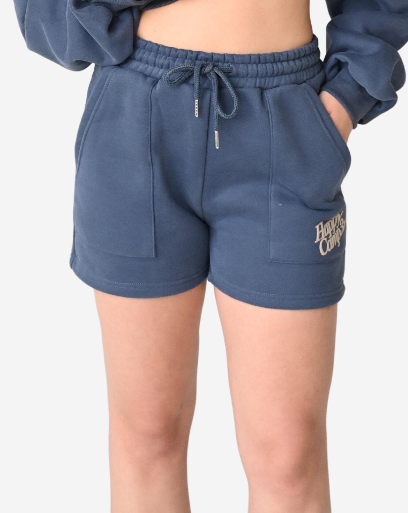 Disrupt Anxiety with Gratitude Shorts - Midnight Blue