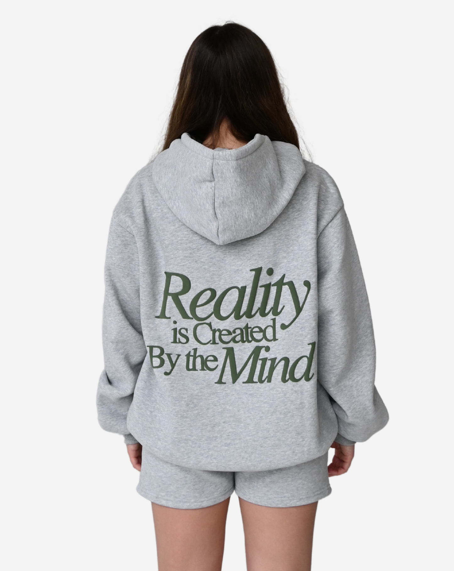 Reality is Created By the Mind Hoodie - Heather Gray