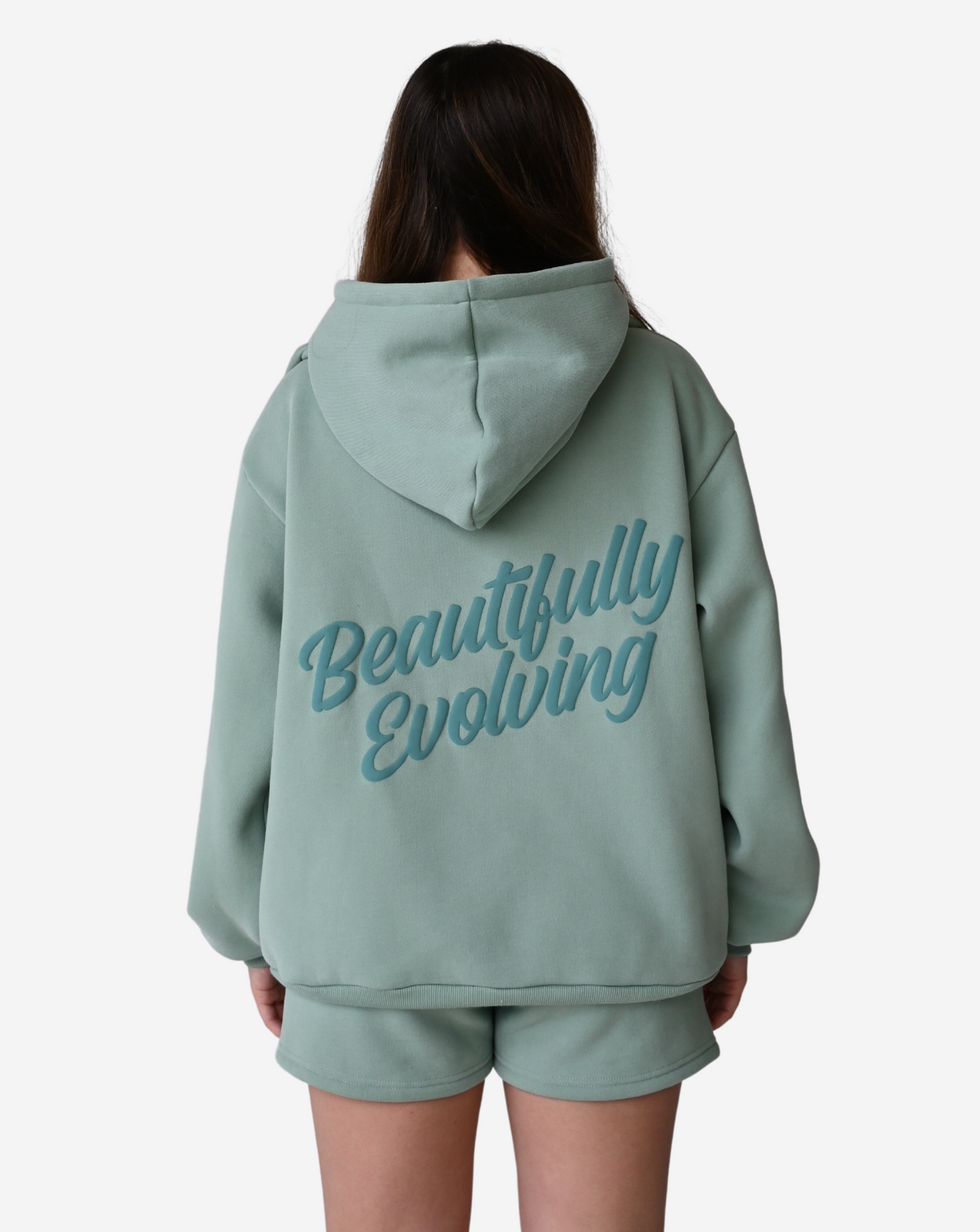 Beautifully Evolving Hoodie - Summer Teal
