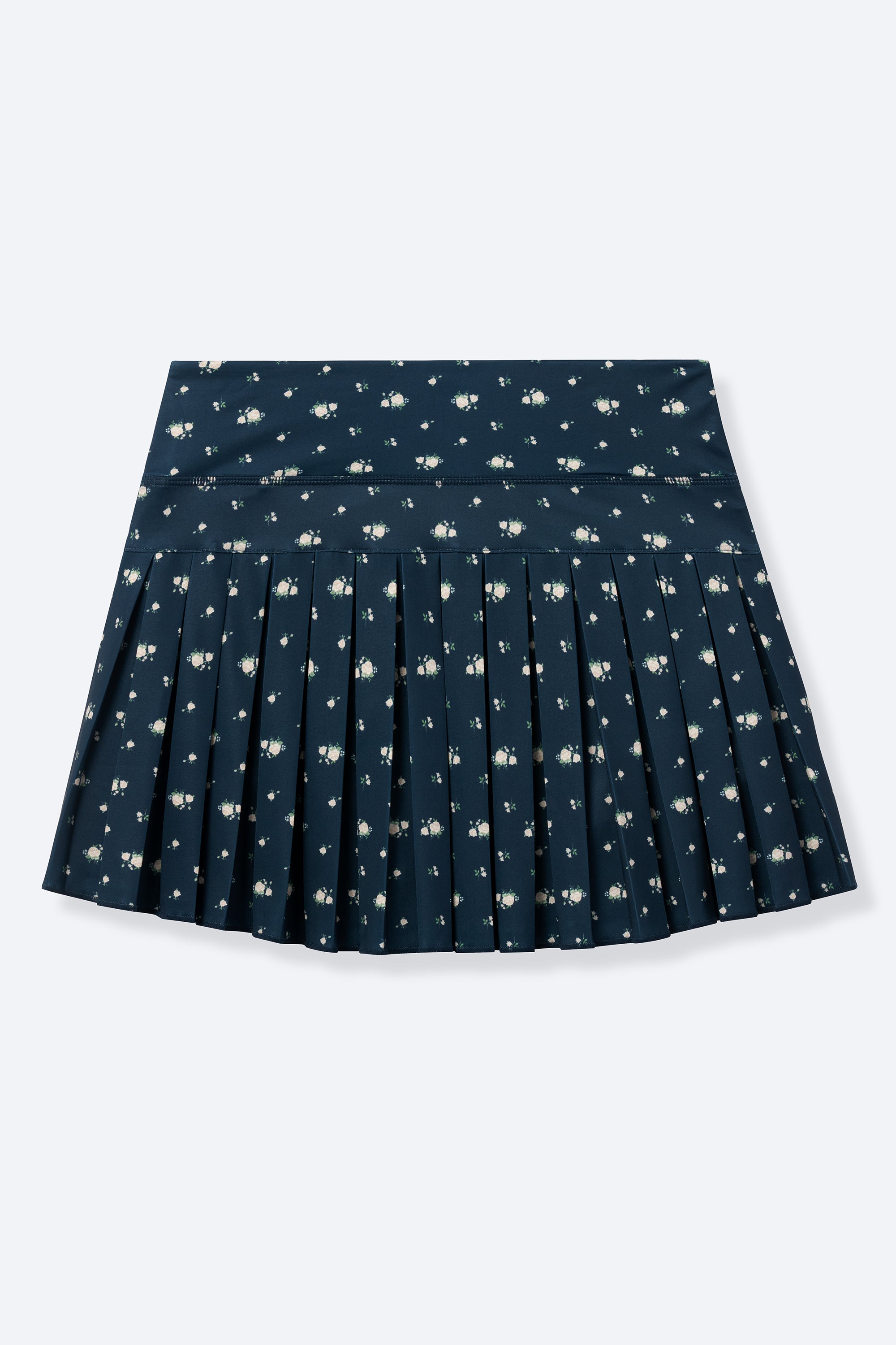 MIDNIGHT BLOSSOM PLEATED ATHLEISURE SKIRT