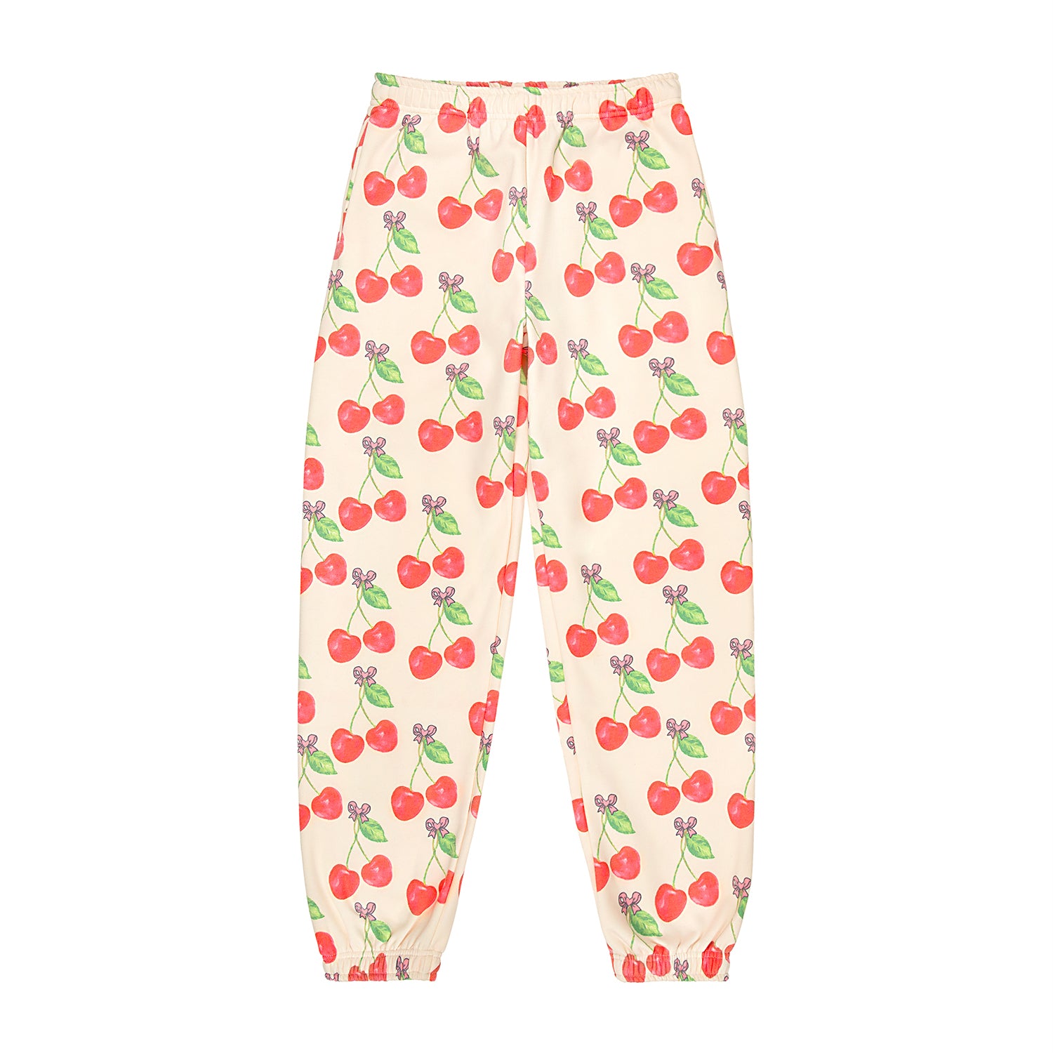 Cherry print sweatpants sale