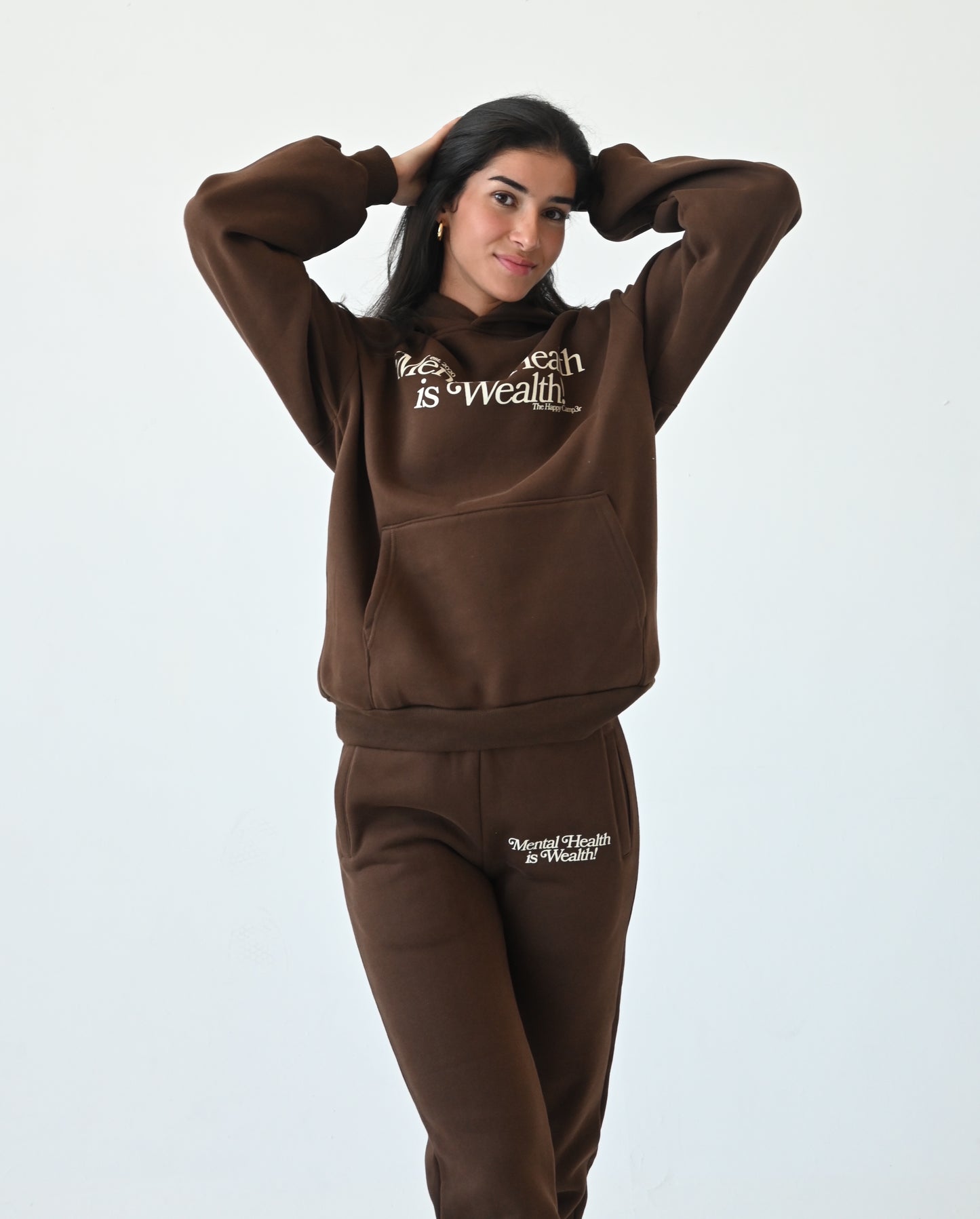 Mental Health is Wealth Hoodie - Chocolate