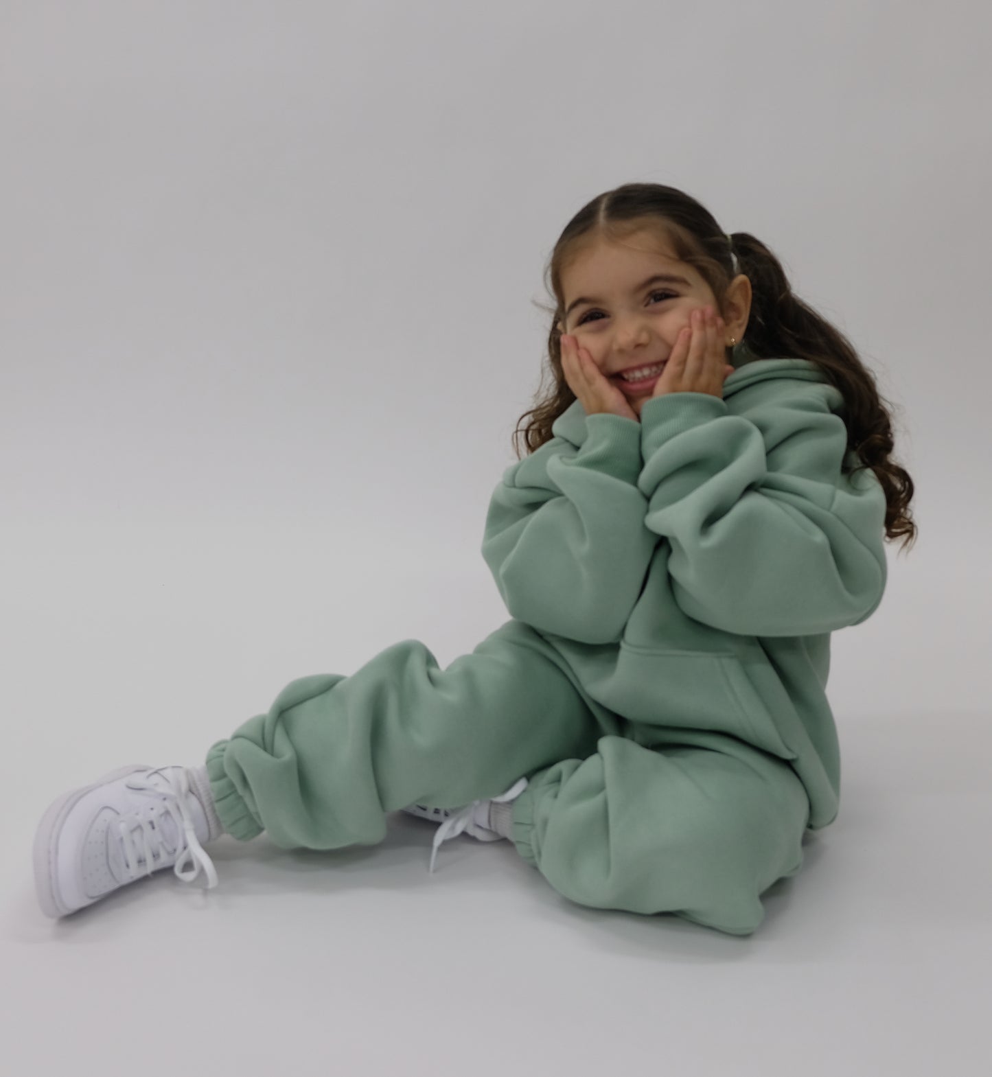 Gratitude Hoodie Kids - Sage