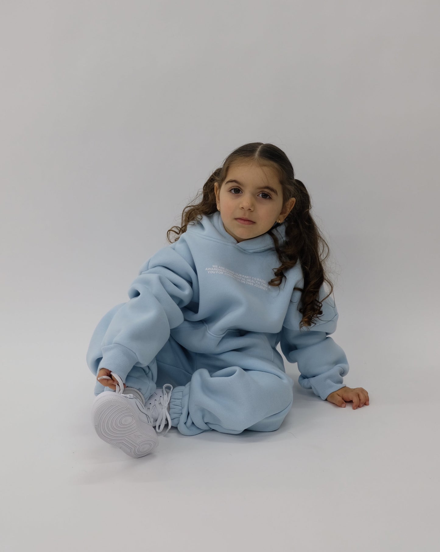 Gratitude Hoodie Kids - Baby Blue