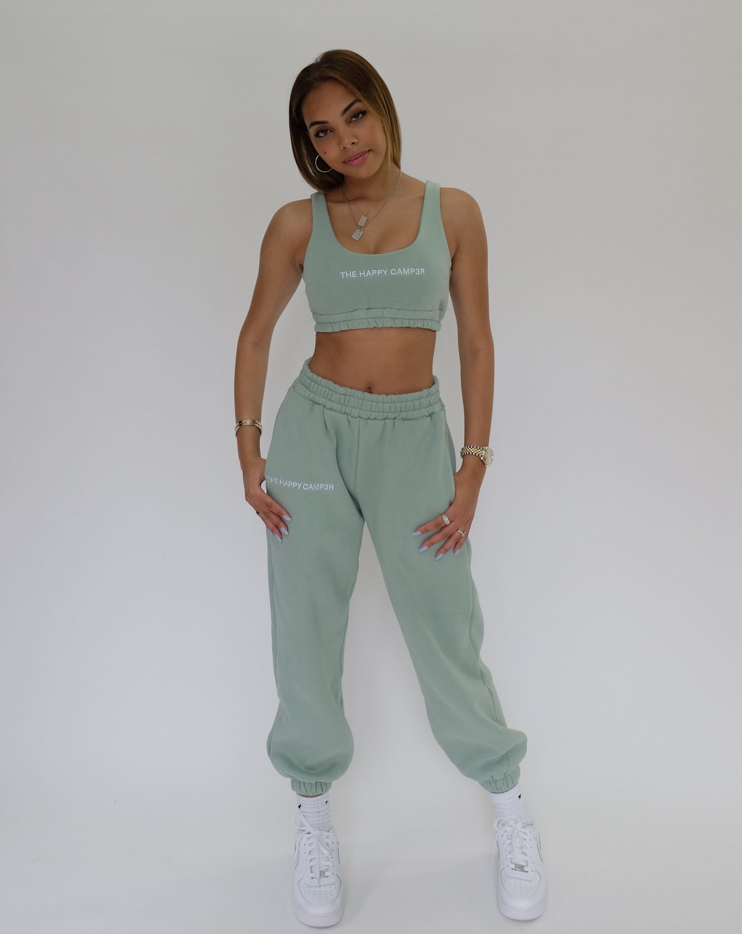 Cloud Crop Top - Sage