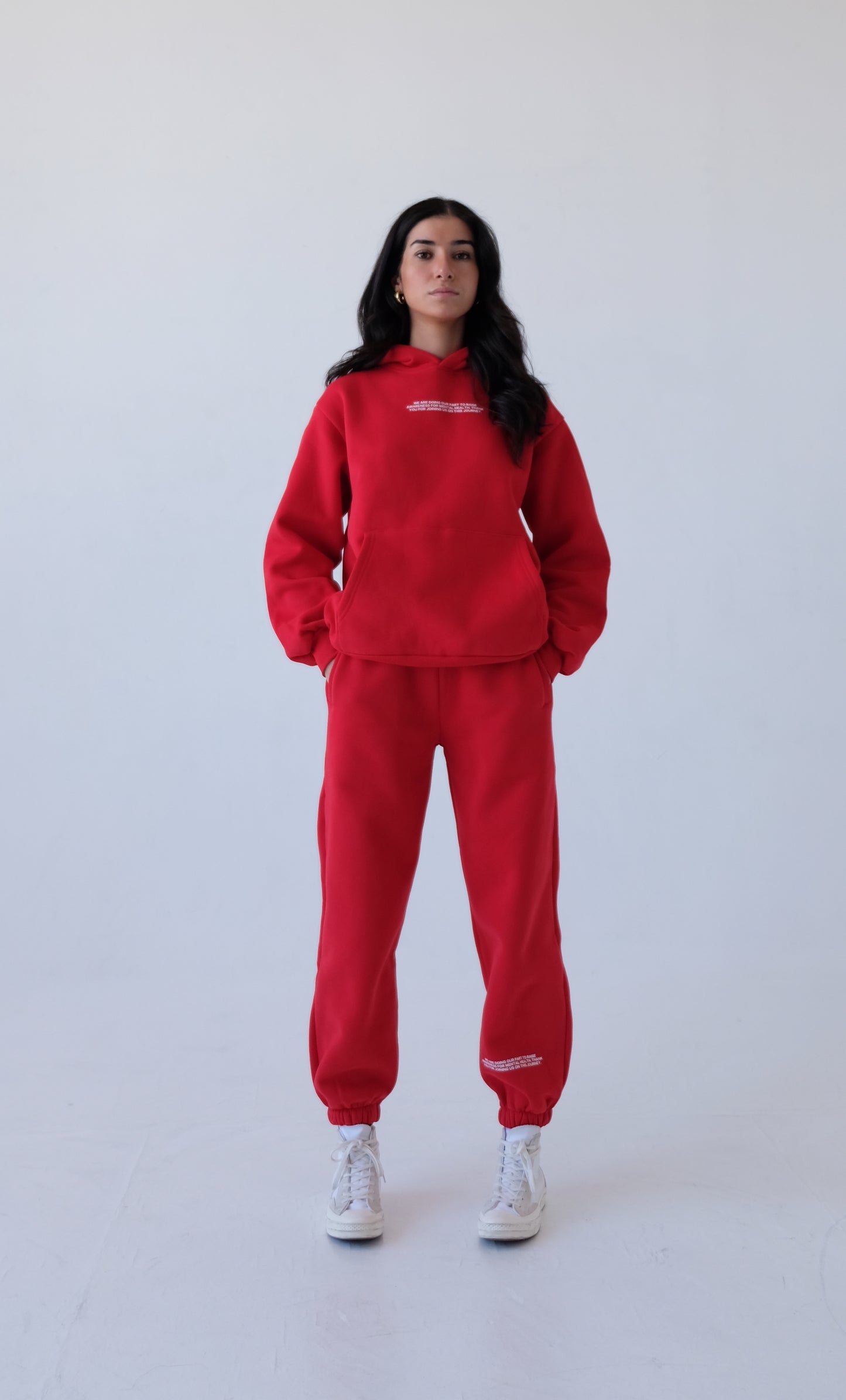 Gratitude Hoodie - Cherry Red