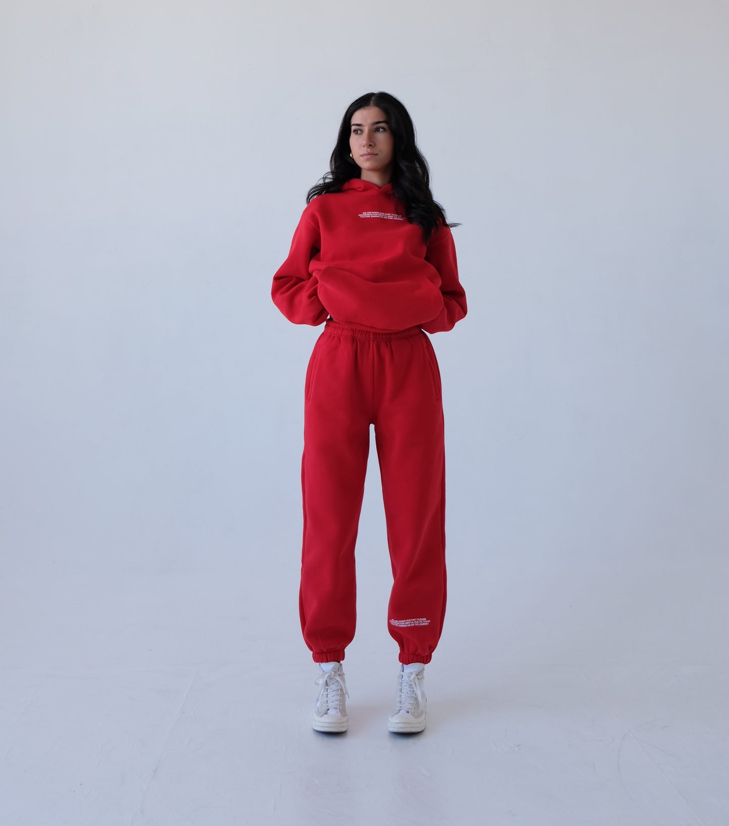 Gratitude Hoodie - Cherry Red
