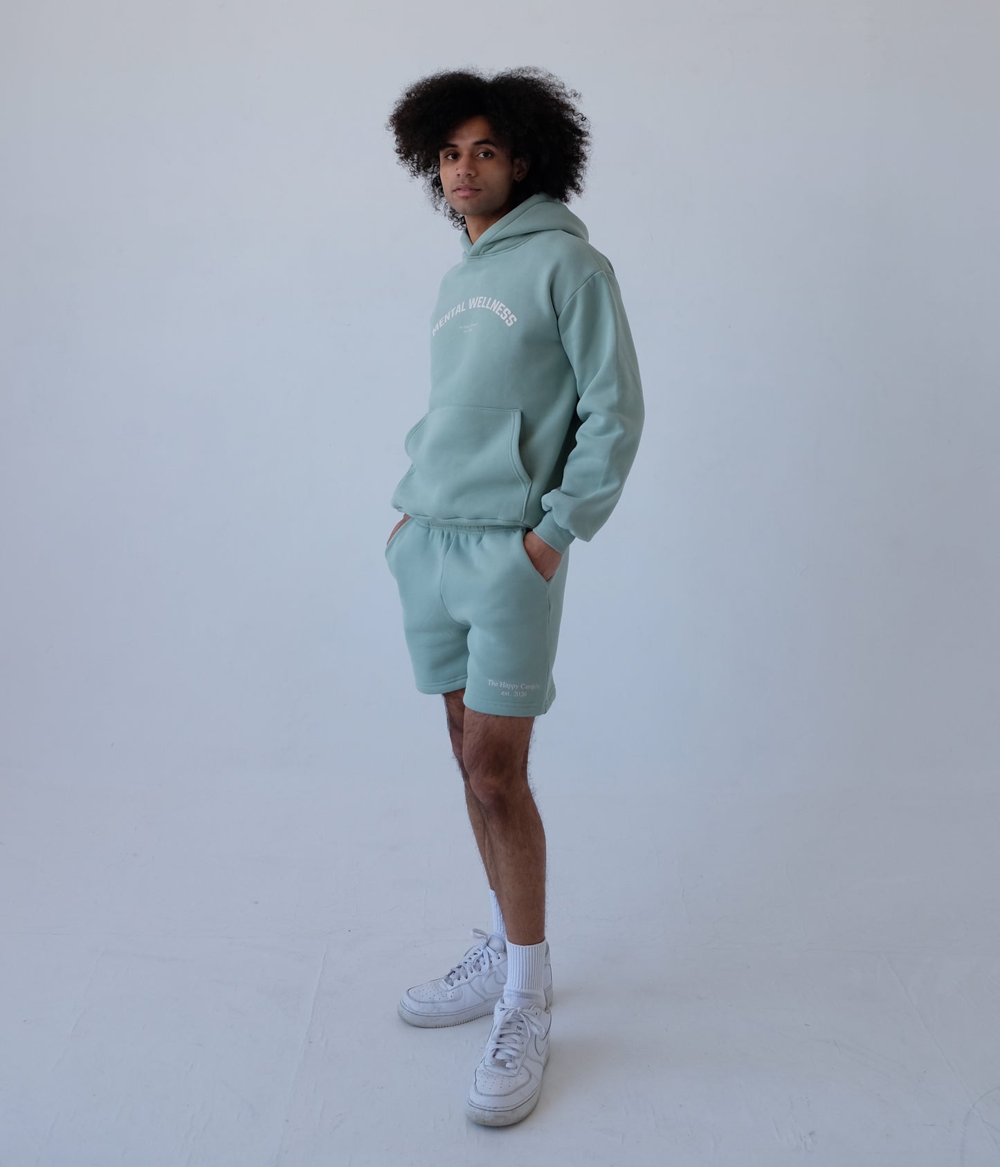 Mental Wellness Sweatshorts - Sage