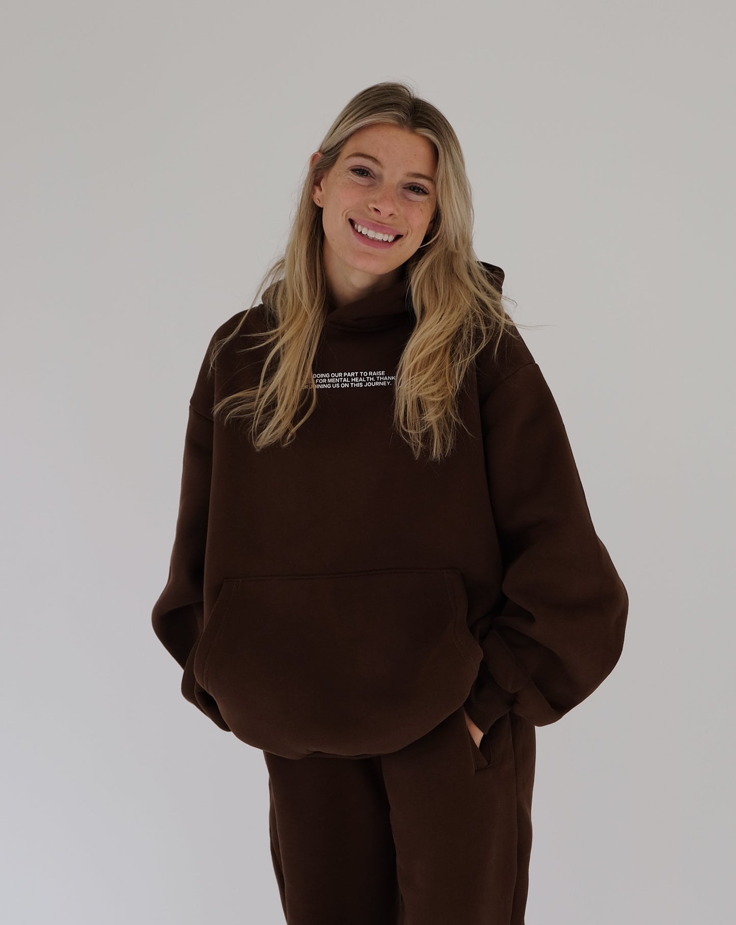 Gratitude Hoodie - Chocolate Brown