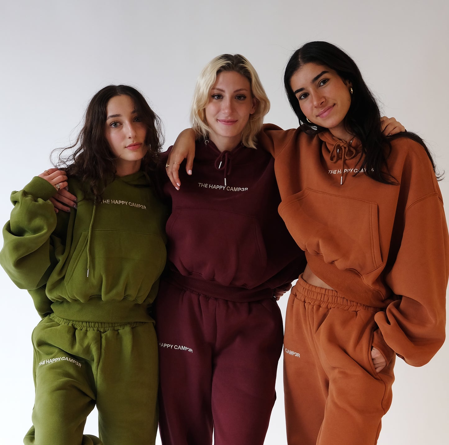 Cloud Cropped Hoodie - Burgundy