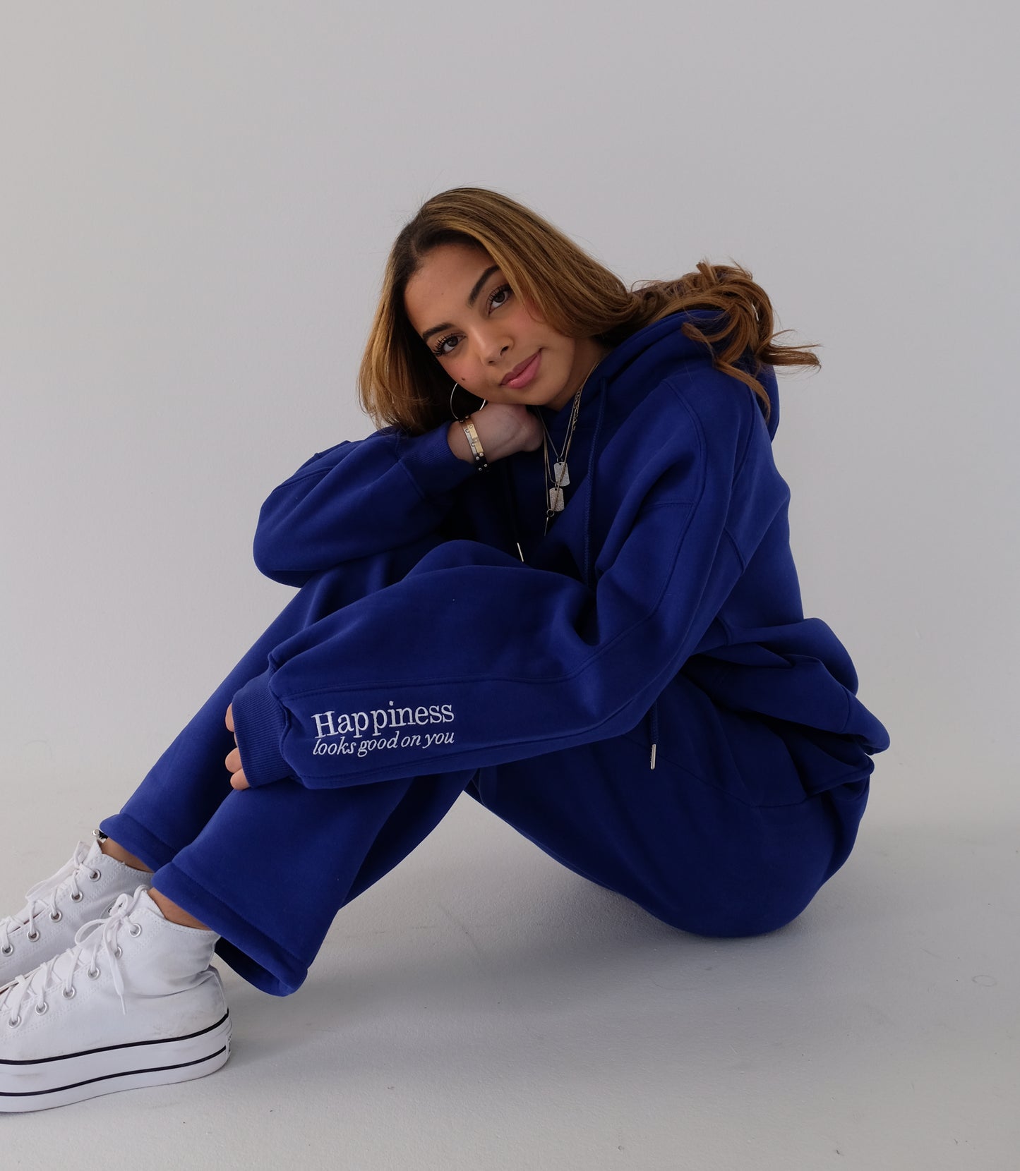 Happiness Hoodie - Cobalt Blue