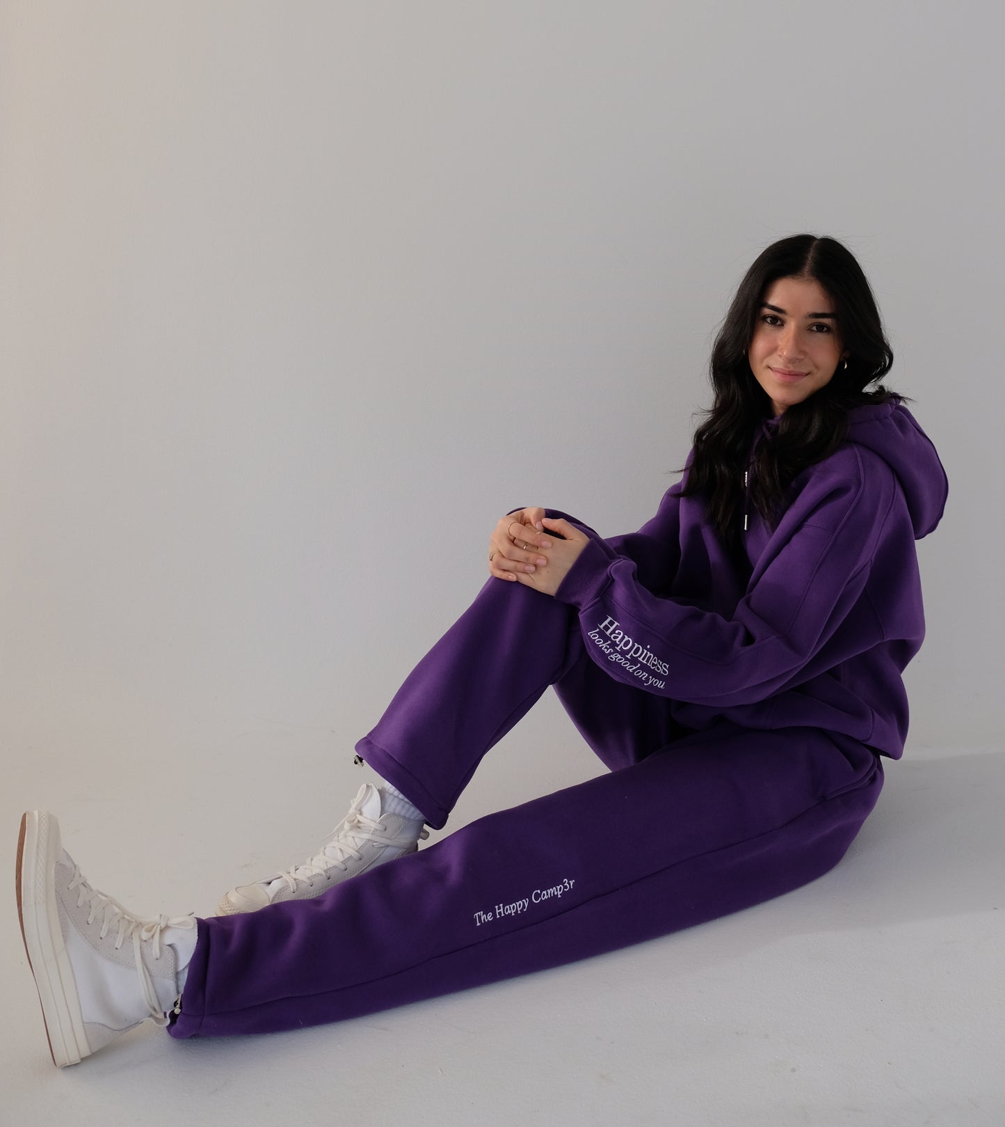 Happiness Hoodie - Grape