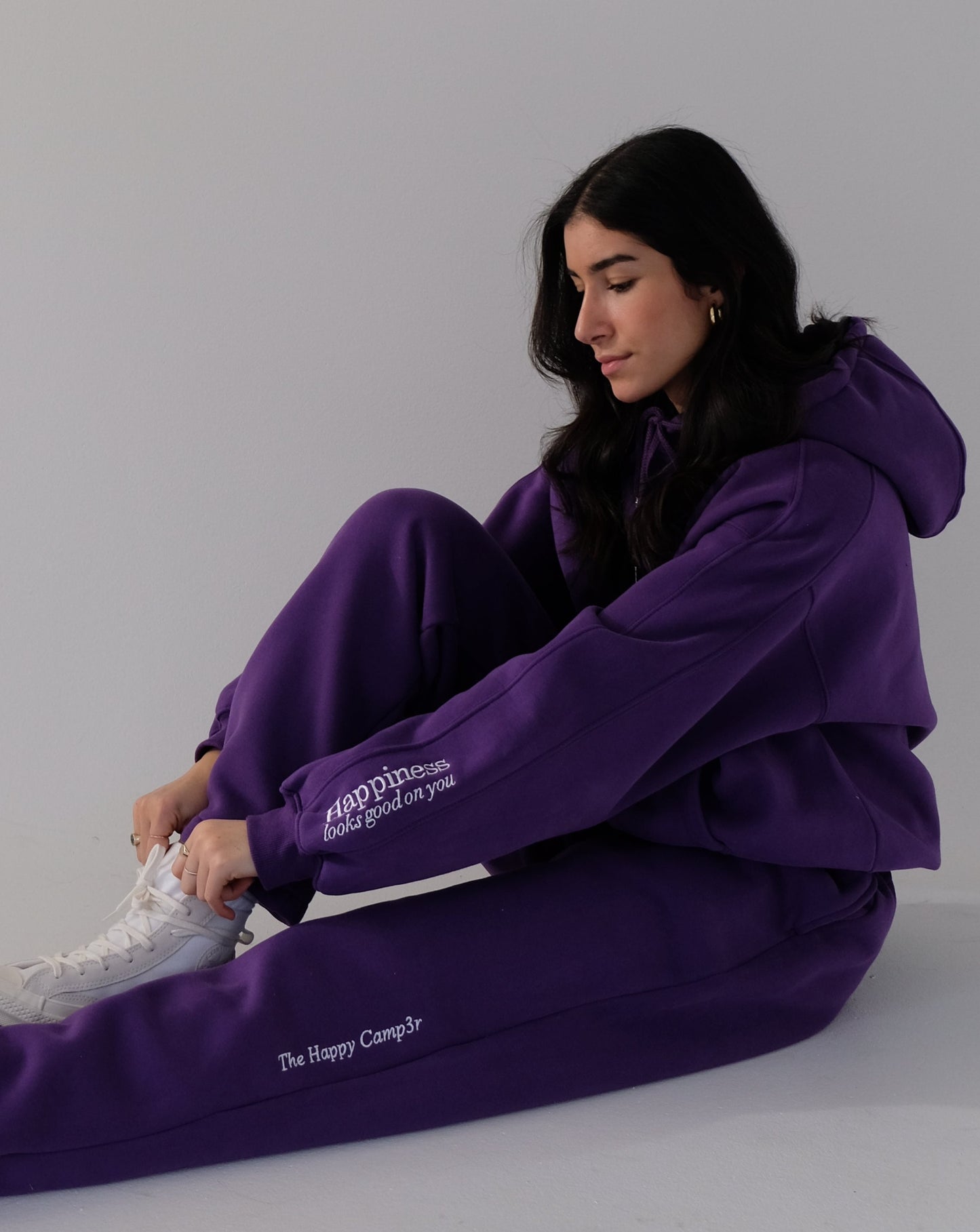 Happiness Hoodie - Grape