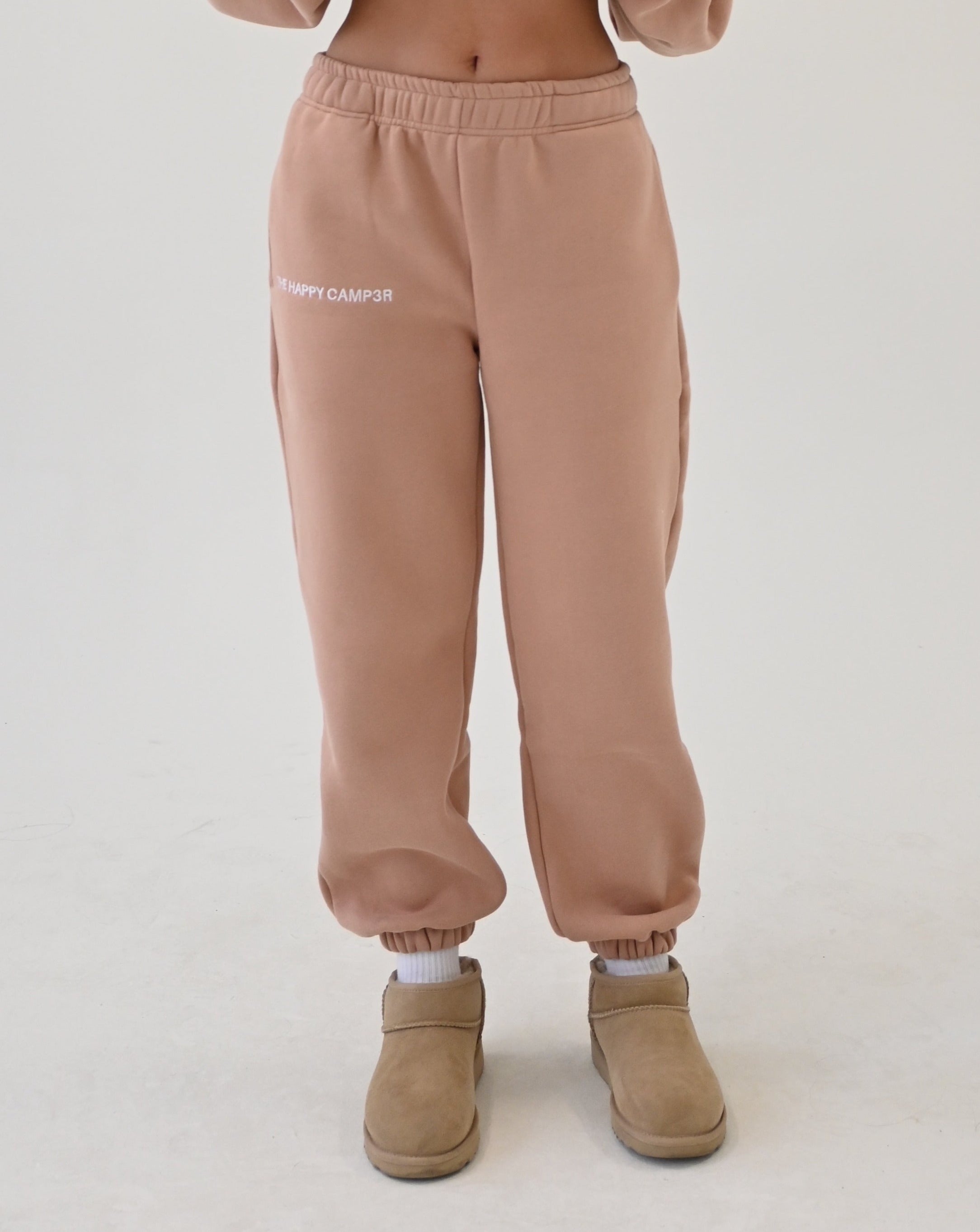 Pink sweatpants with pockets