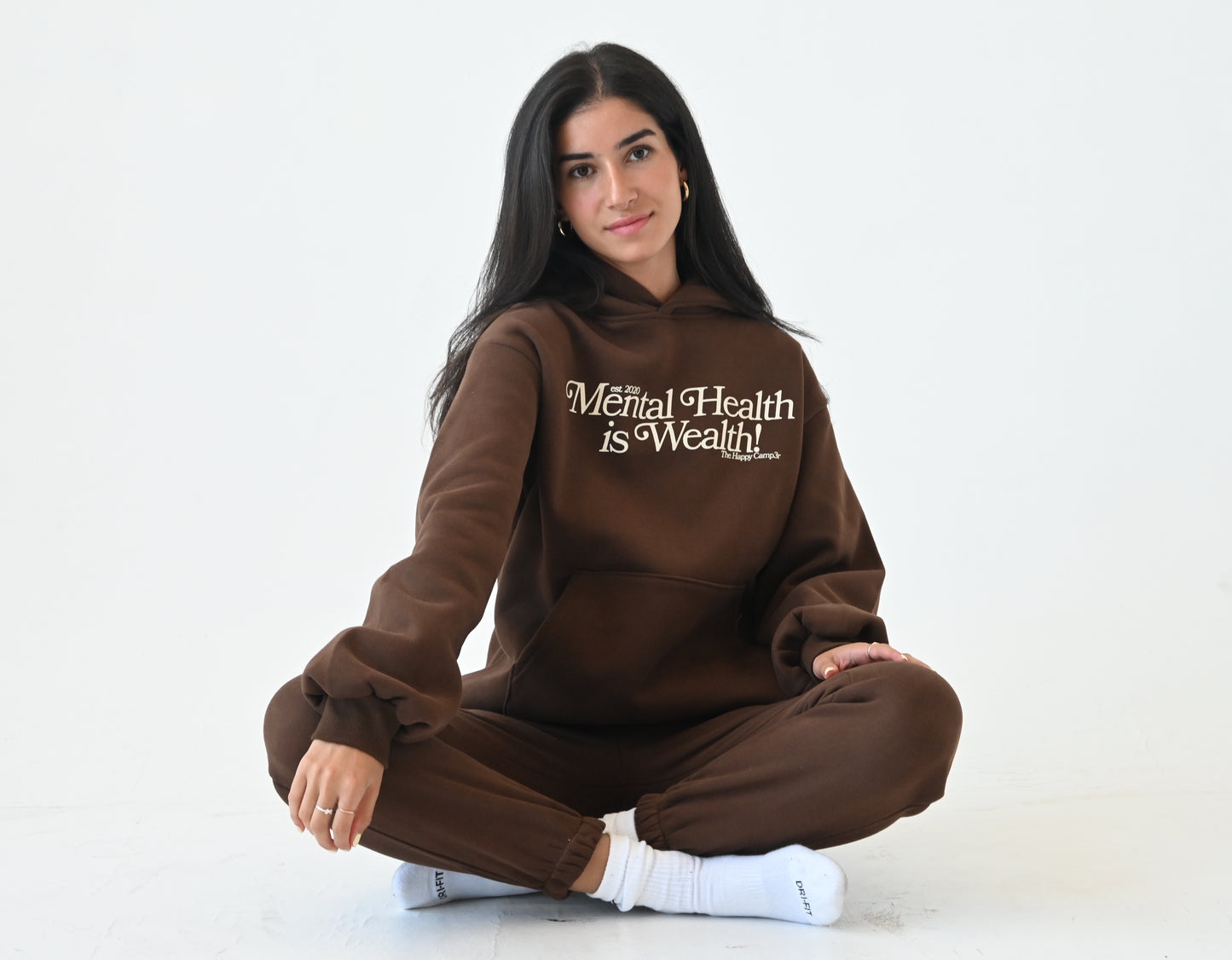 Mental Health is Wealth Hoodie - Chocolate