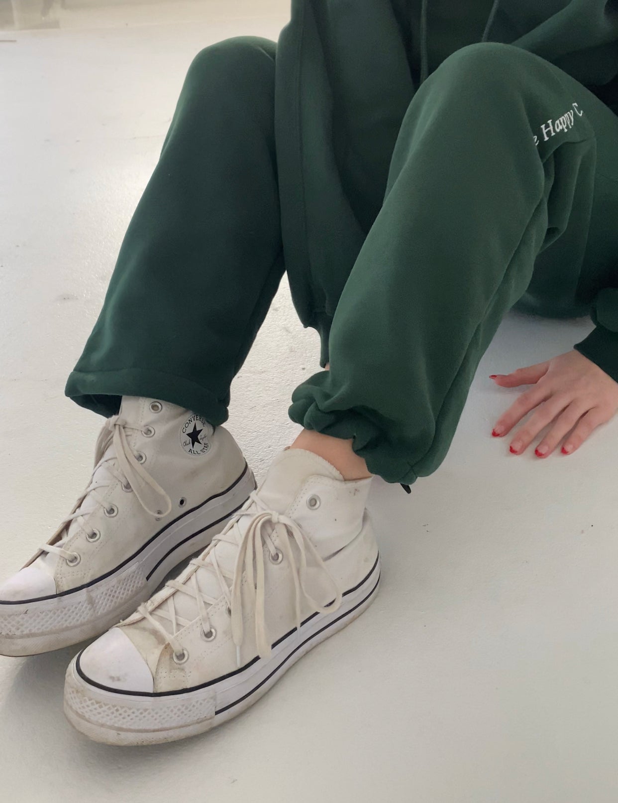 Happiness Sweatpants - Forest Green