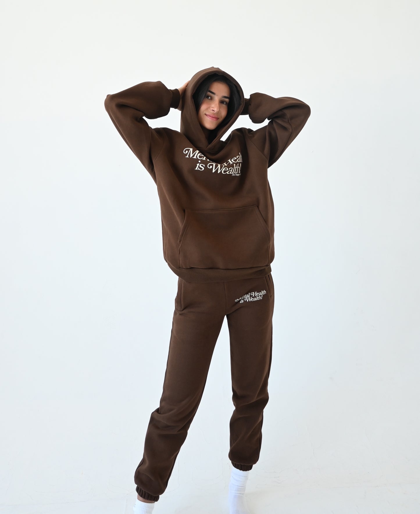 Mental Health is Wealth Hoodie - Chocolate