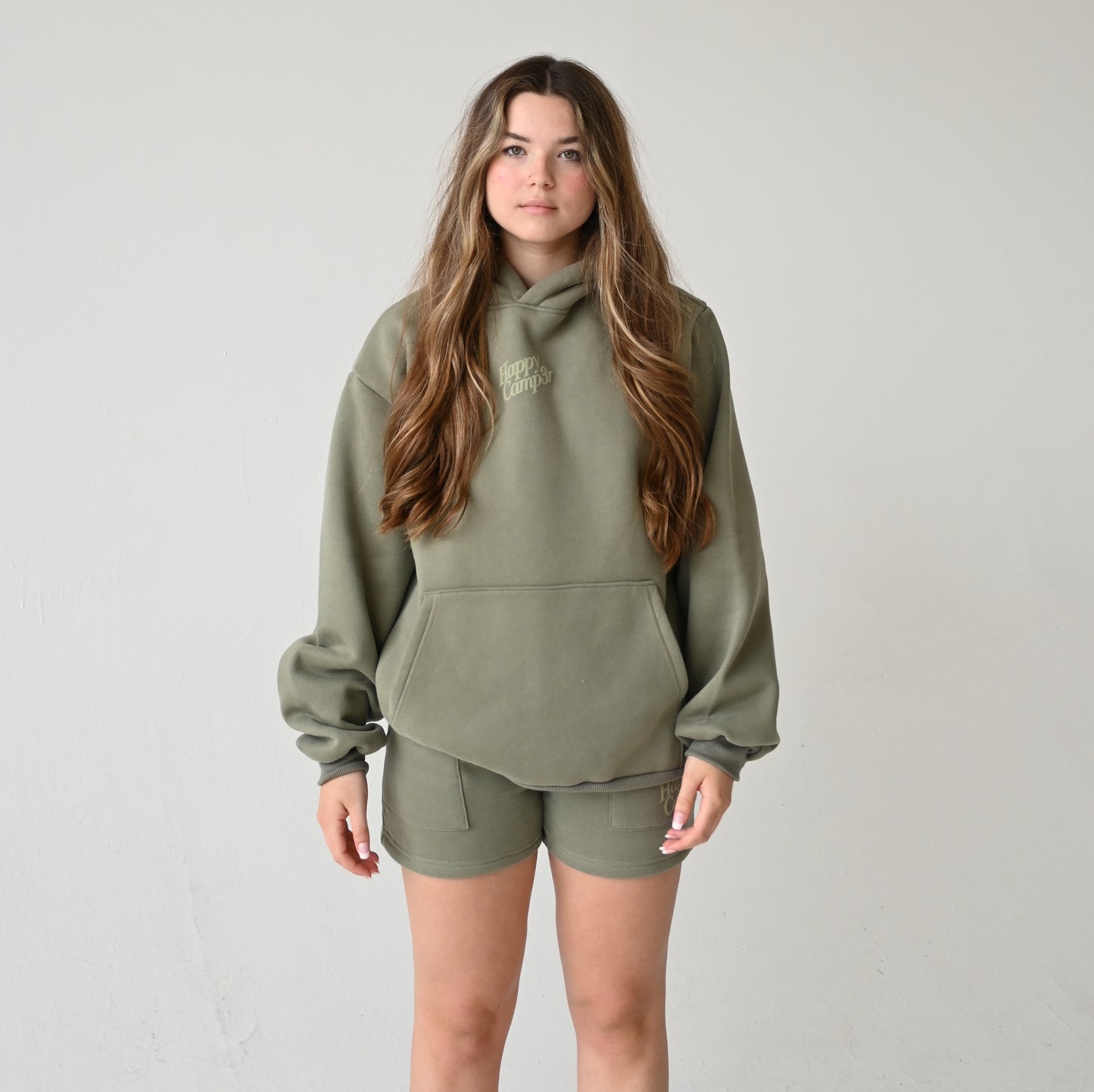 Disrupt Anxiety with Gratitude Hoodie - Dusty Olive