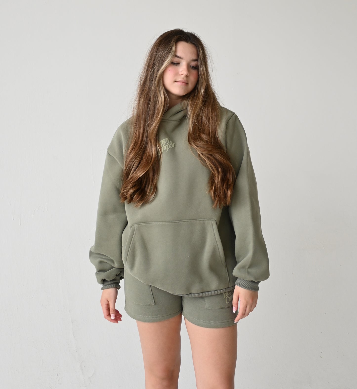 Disrupt Anxiety with Gratitude Hoodie - Dusty Olive