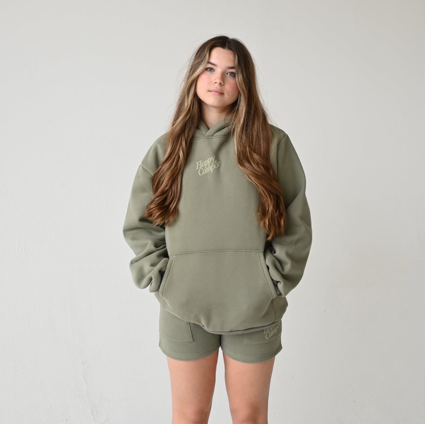 Disrupt Anxiety with Gratitude Hoodie - Dusty Olive