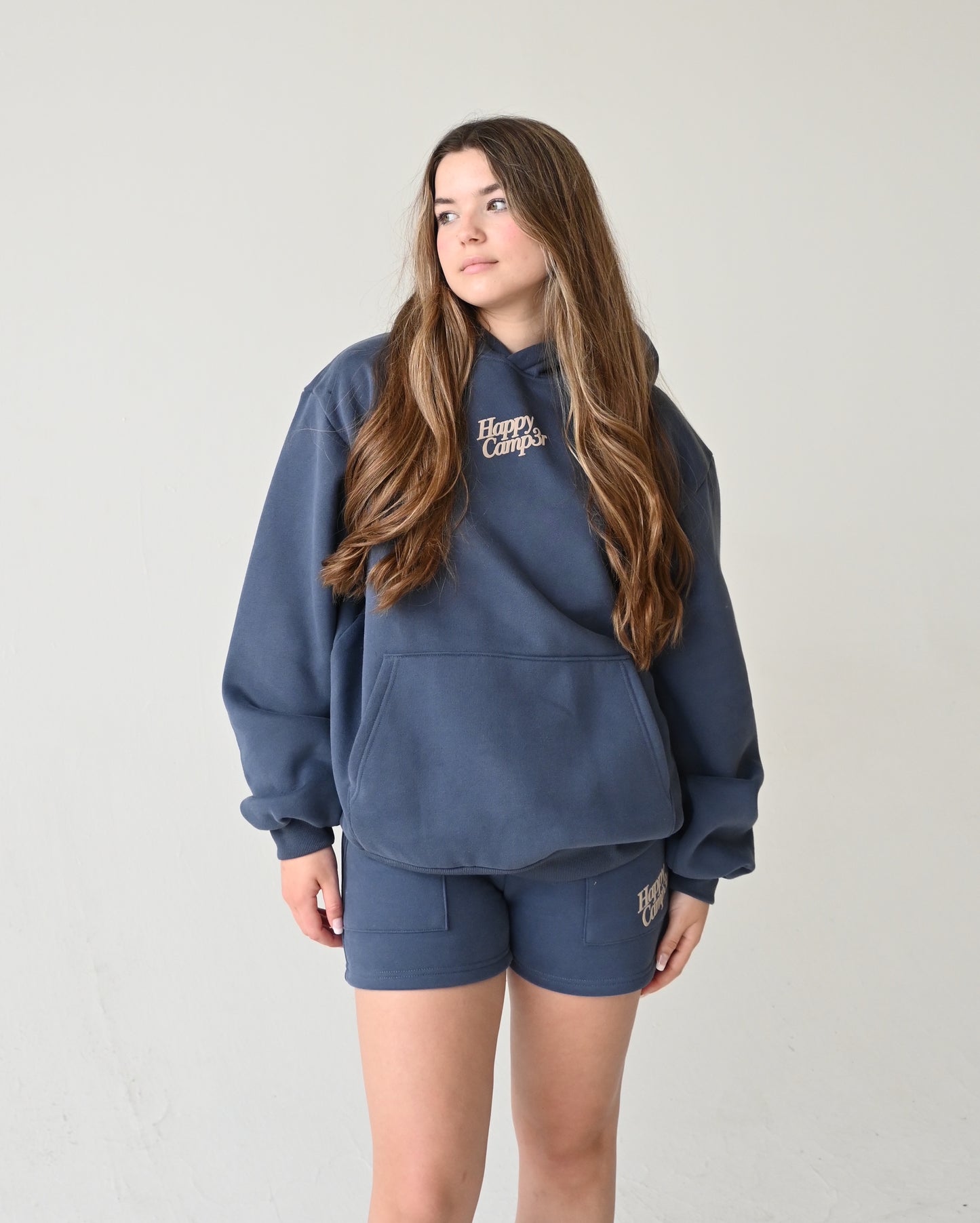Disrupt Anxiety with Gratitude Hoodie - Midnight Blue