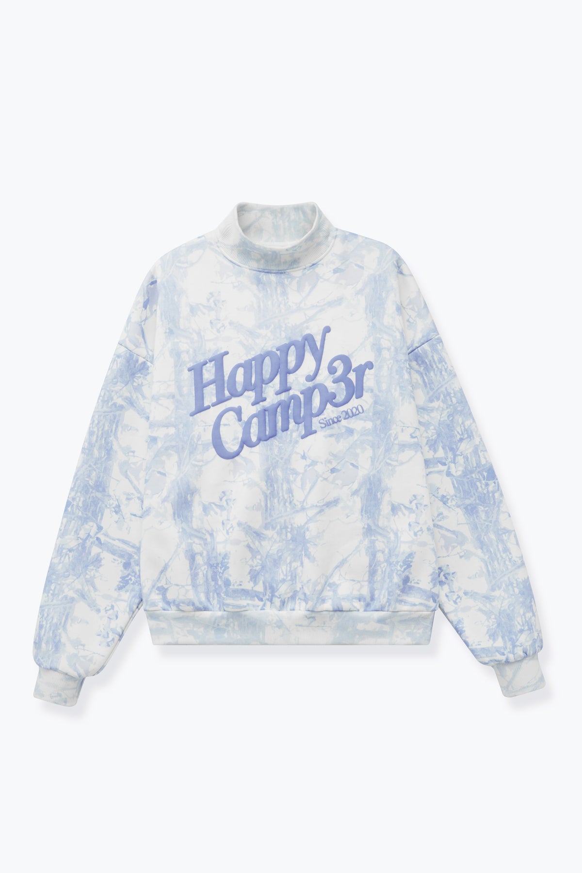 Blue Camo Mockneck Sweatshirt