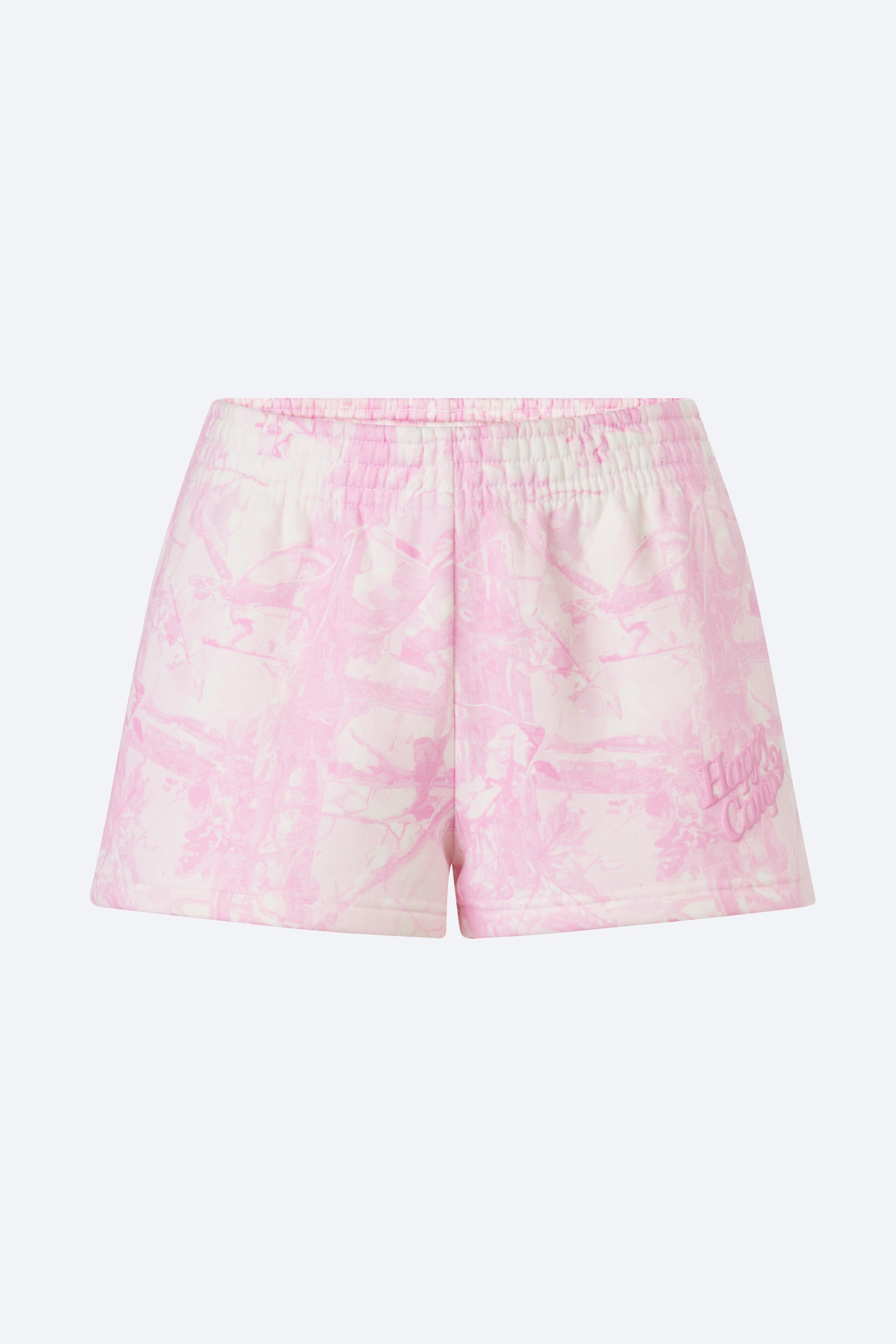 SOFT PINK CAMO ELLIE SHORTS