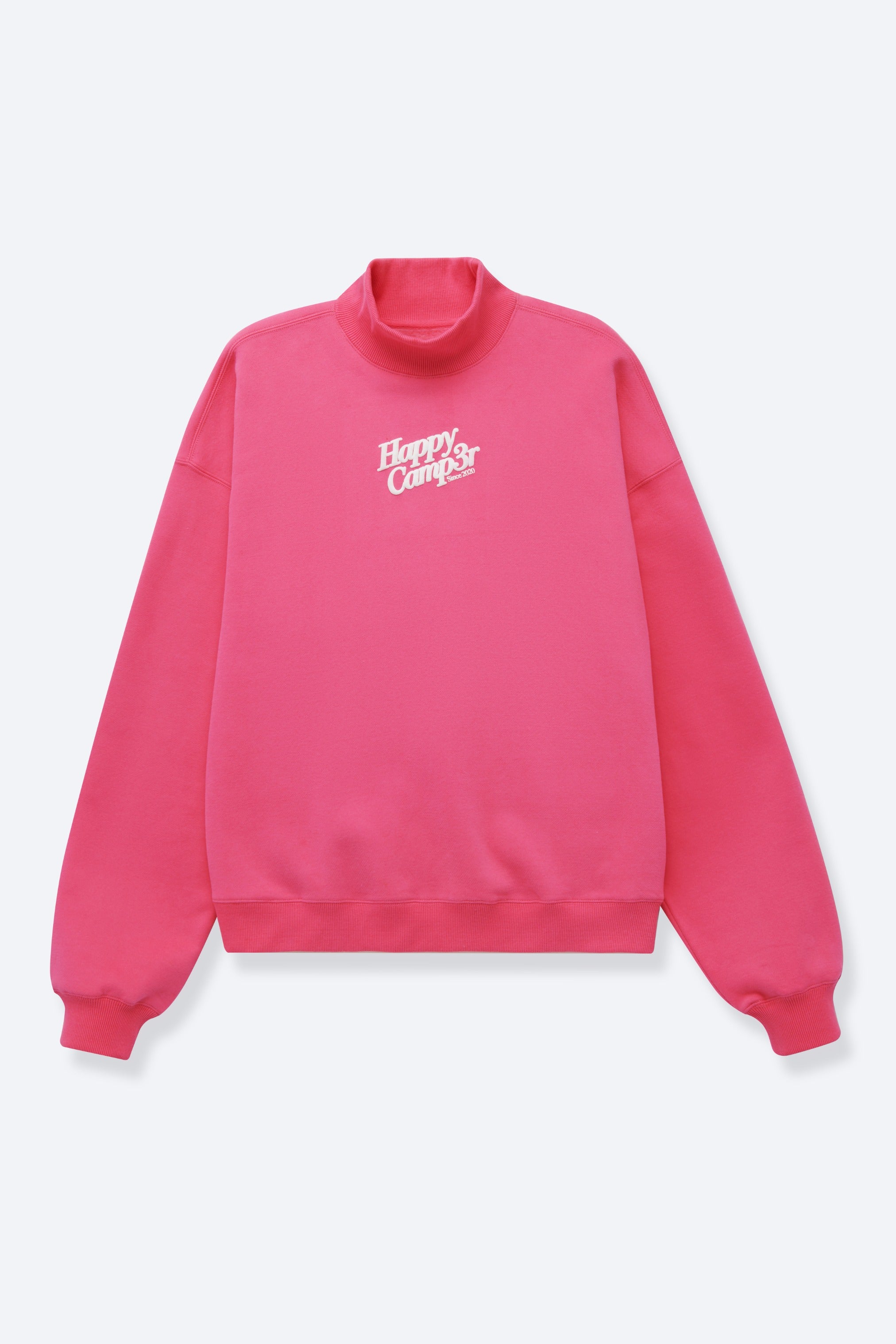 HOT PINK MOCKNECK SWEATSHIRT