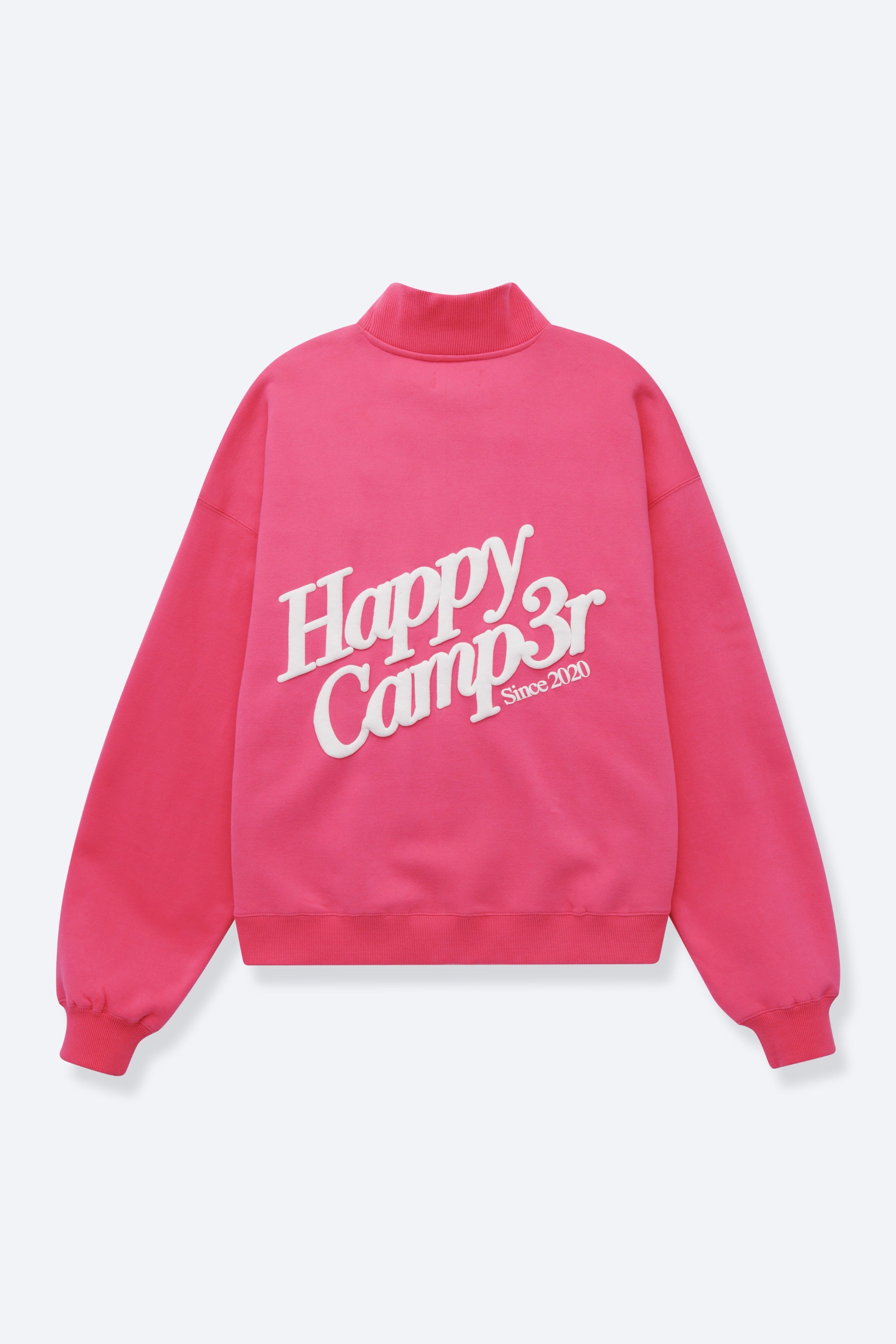HOT PINK MOCKNECK SWEATSHIRT