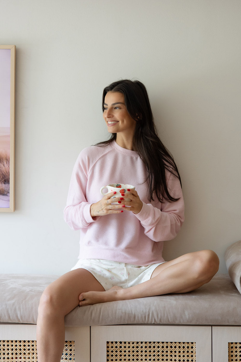 BABY PINK CLOUD LOUNGE TOP