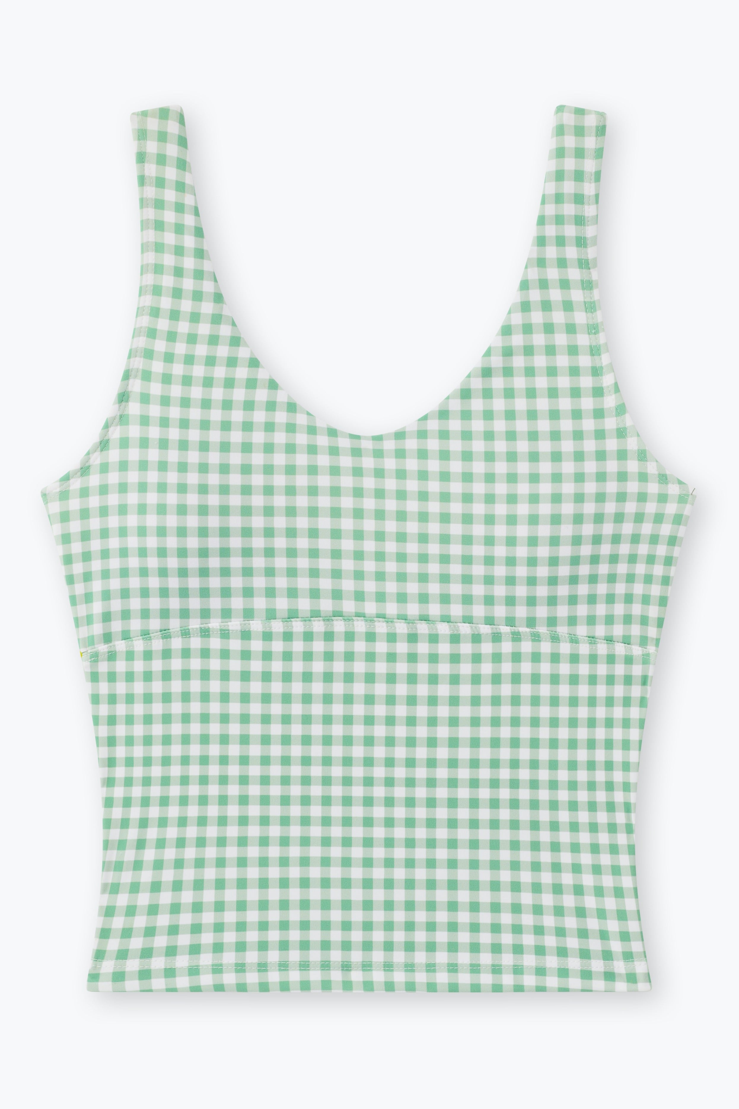 MINT GINGHAM HARPER ACTIVE TOP