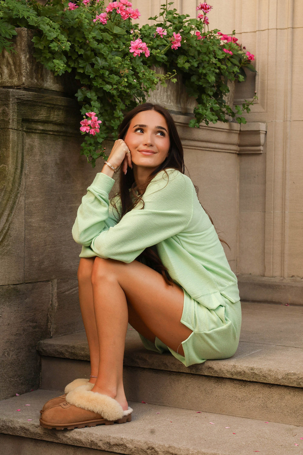 MINT CLOUD LOUNGE TOP