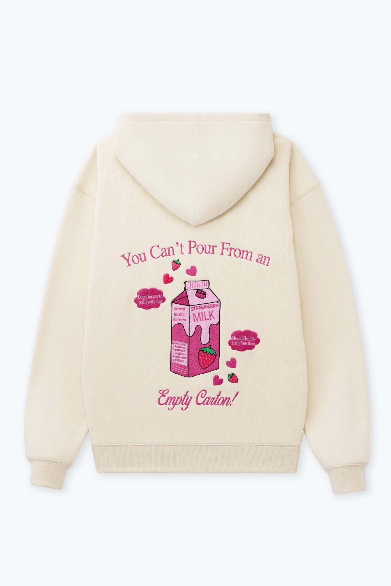 YOU CAN'T POUR FROM AN EMPTY CARTON HOODIE