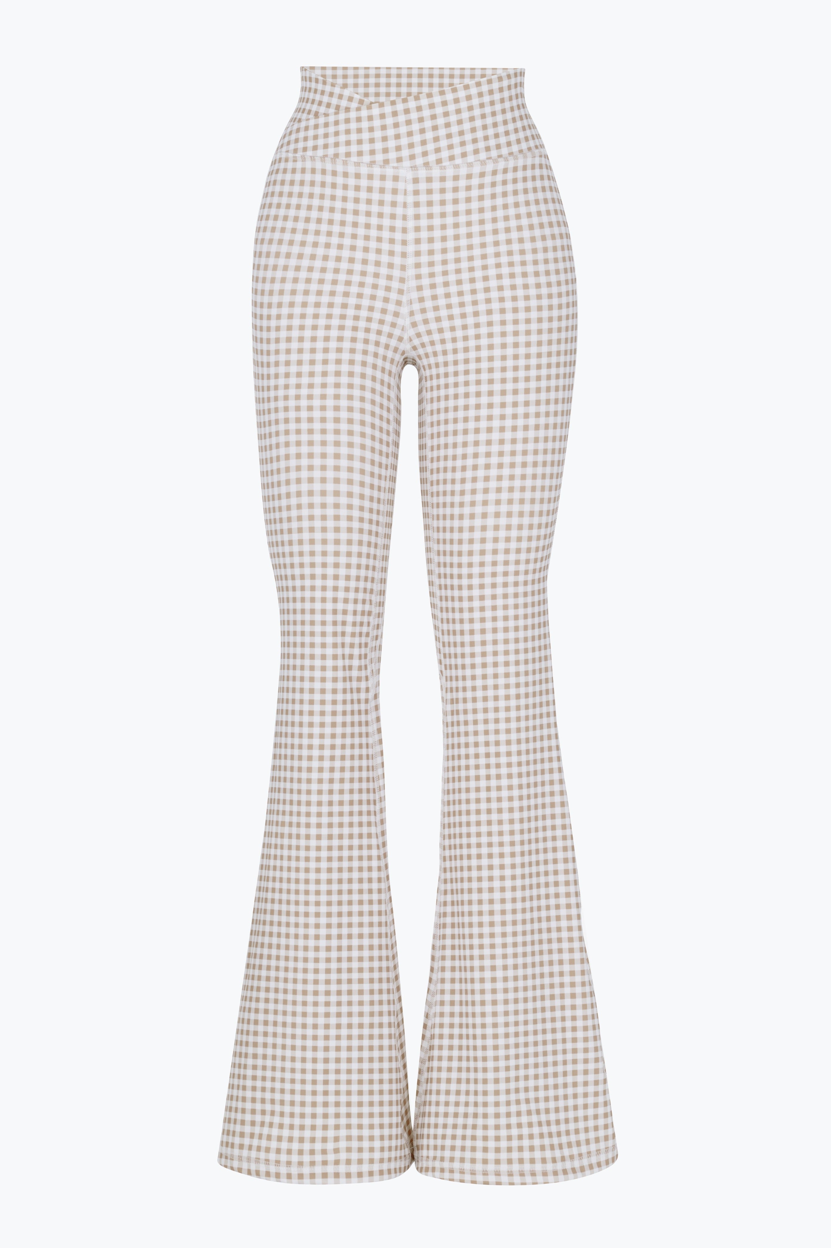 WALNUT GINGHAM HARPER ACTIVE PANTS