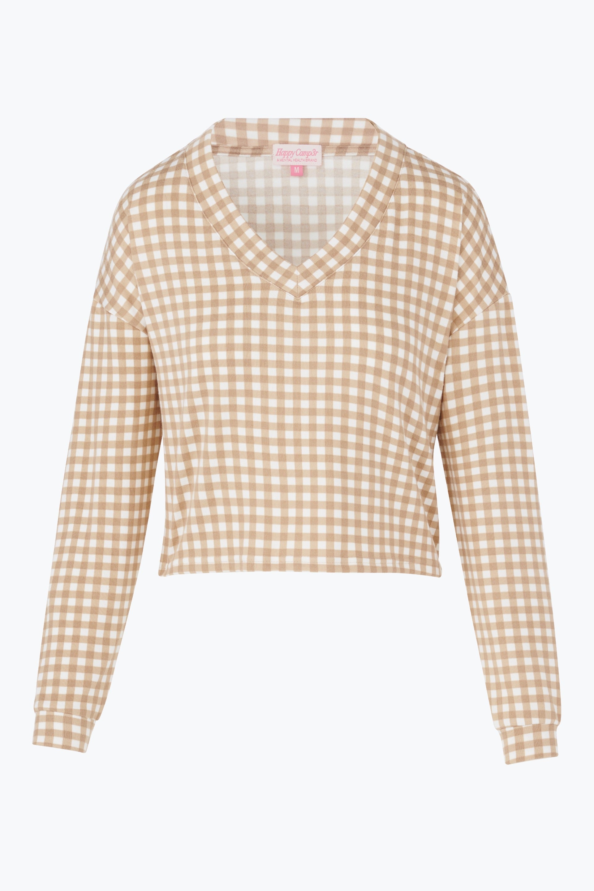 WALNUT GINGHAM LUNA LOUNGE TOP