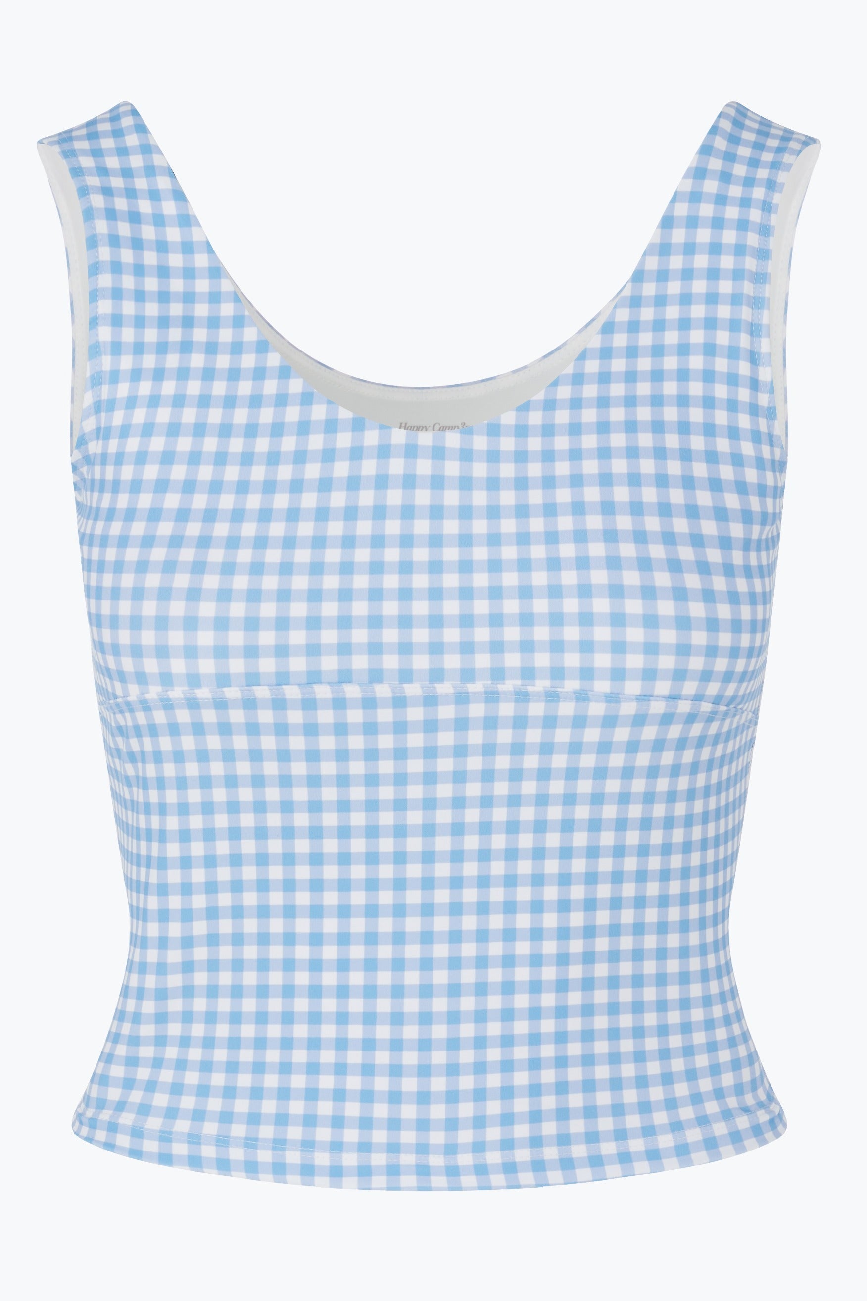 Sky Blue Gingham Harper Active Top