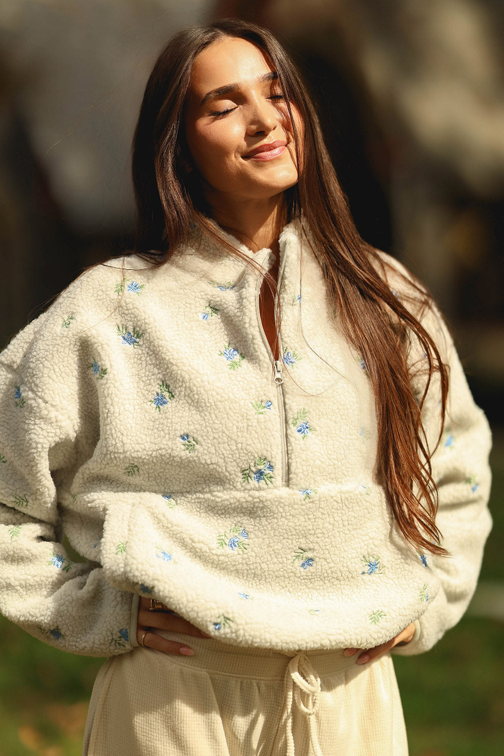 Periwinkle Petals Elle Pullover