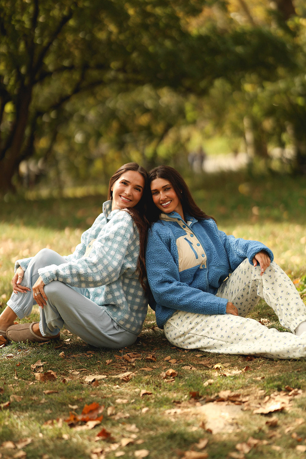 Sky Blue Gingham Grace Jacket
