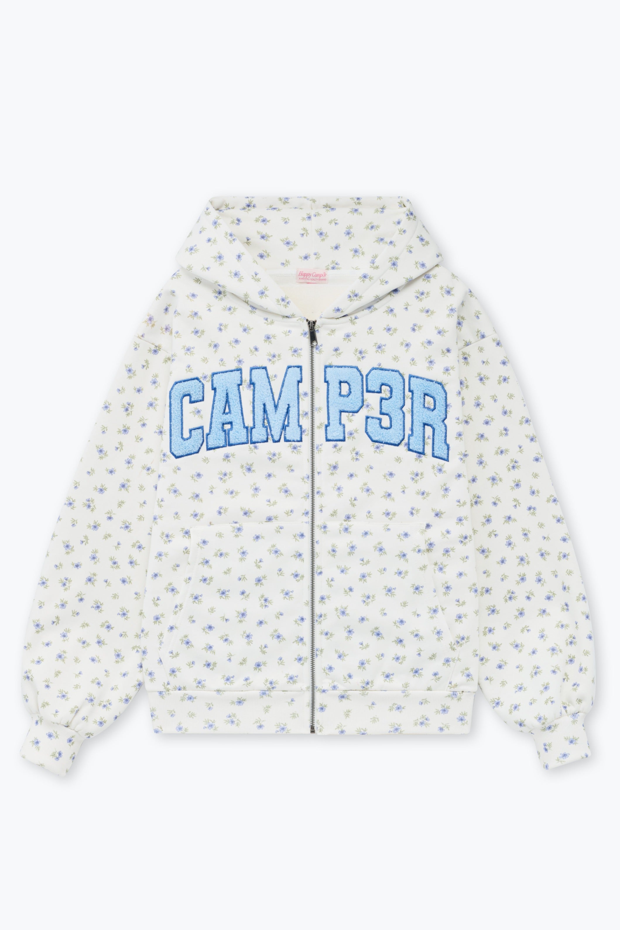 PERIWINKLE ZIP-UP HOODIE