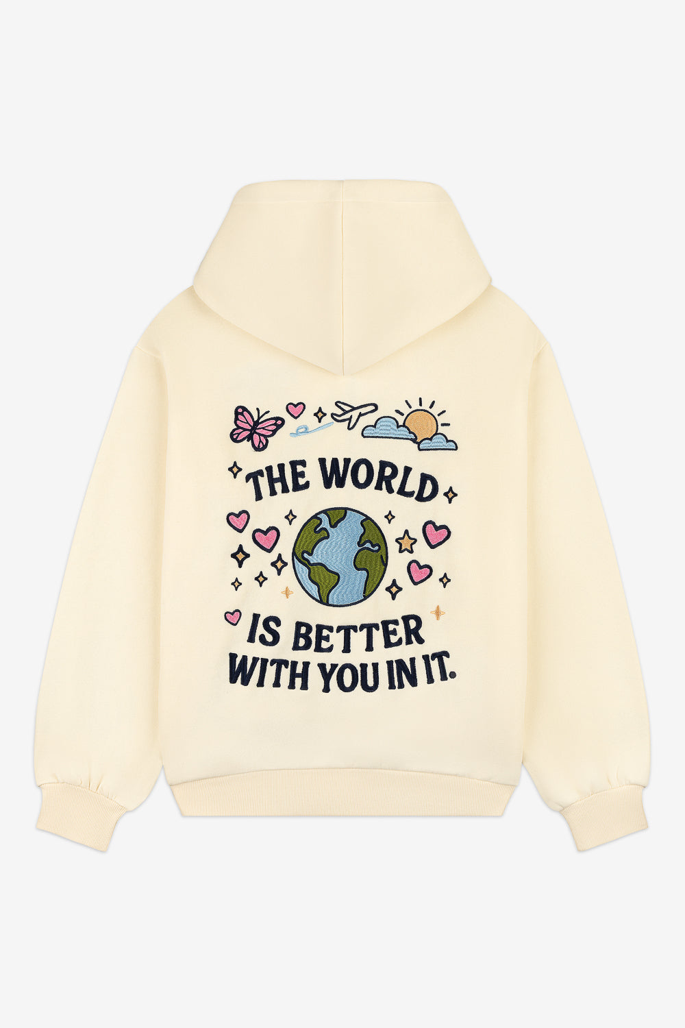 The World Is Better Zip Up Hoodie