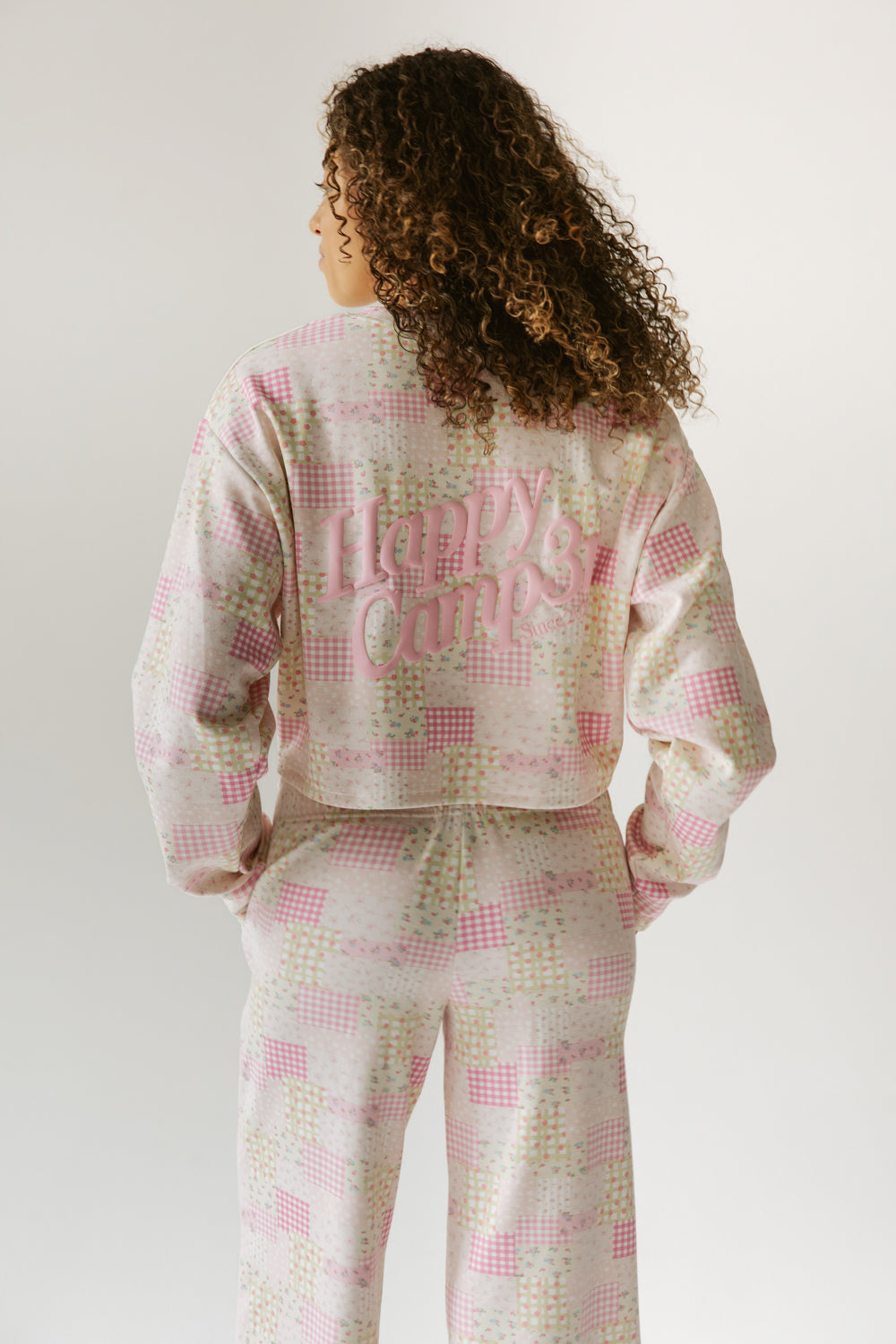 Pink Patchwork Emily Scuba Top